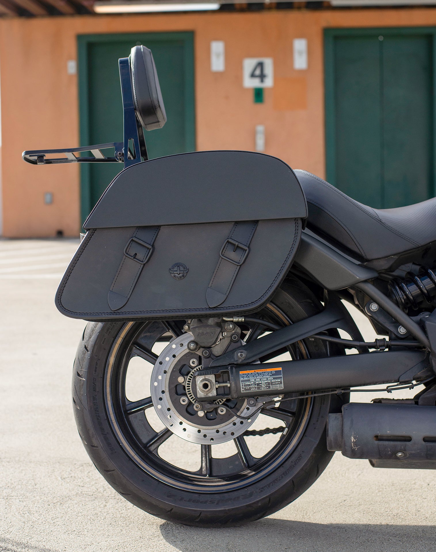Viking Baelor Medium Kawasaki Vulcan S Leather Motorcycle Saddlebags are Durable