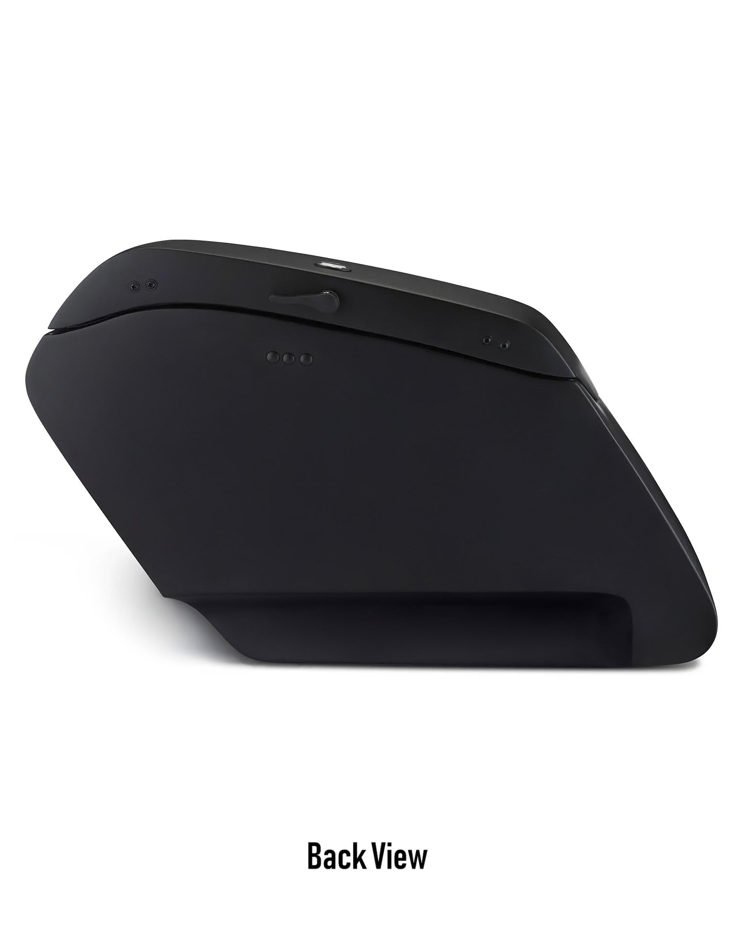 42L - Baldur XL Matte Motorcycle Hard Saddlebags for Harley Softail Deadwood Back View