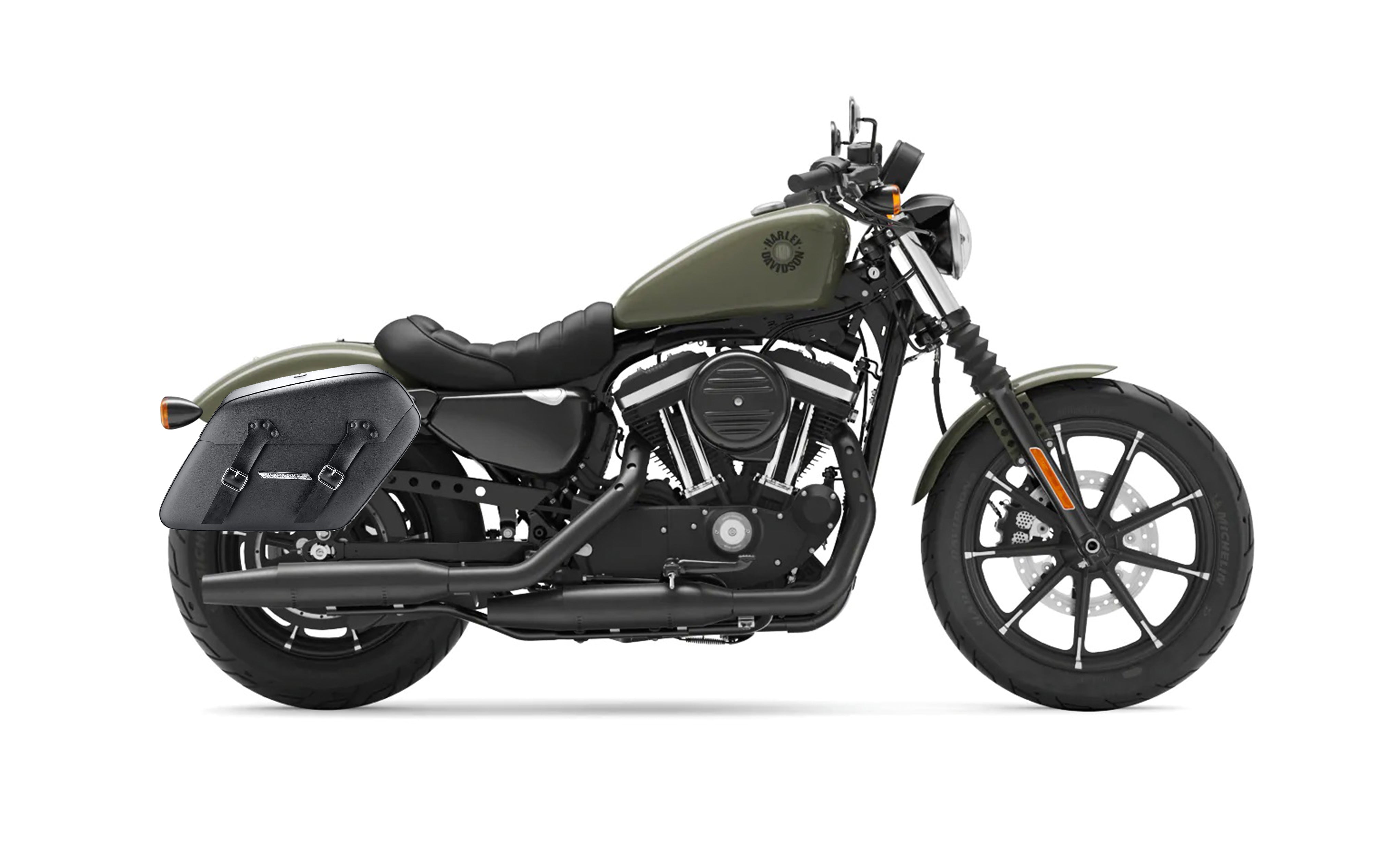 Viking 38L Baldur XL Shock Cut-Out Harley Sportster 883 Iron Hard