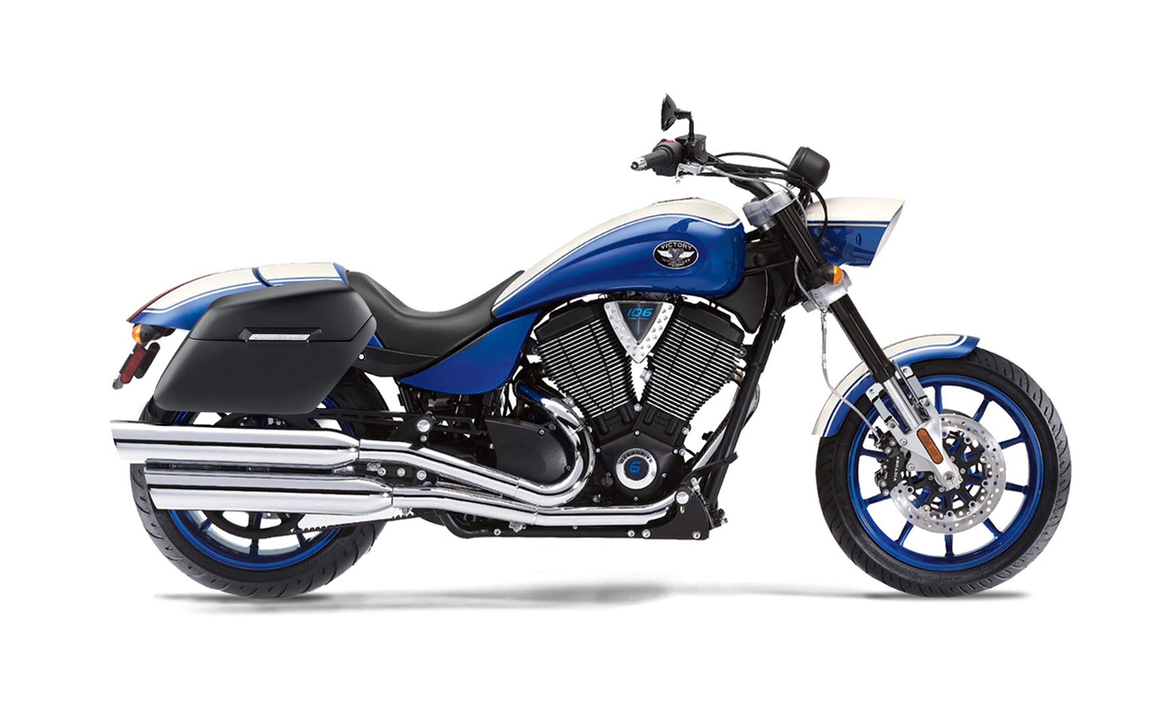 42L - Baldur Extra Large Victory Hammer Matte Motorcycle Hard Saddlebags Bag on Bike @expand