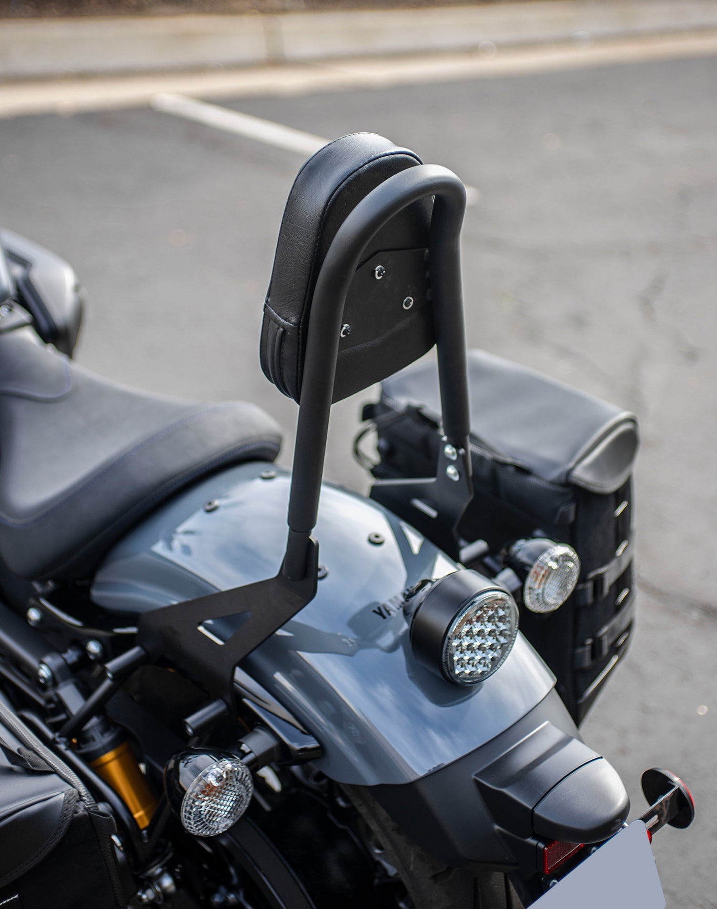 Viking Battle Axe Yamaha Bolt Gloss Black Motorcycle Sissy Bar With