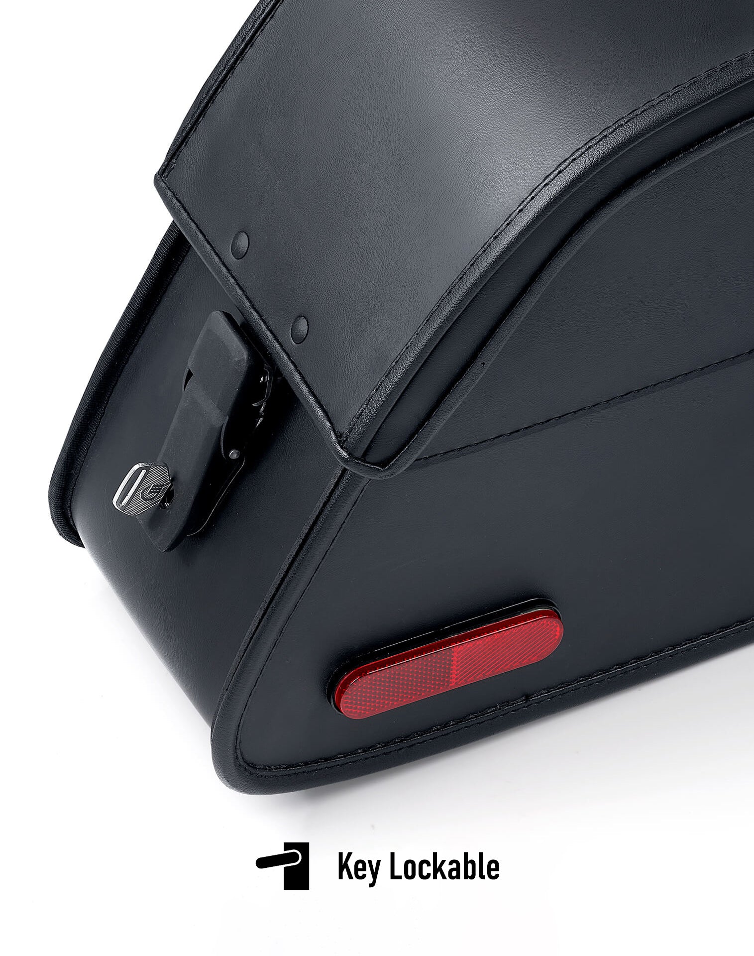 26L California Large Victory High Ball Leather Motorcycle Saddlebags