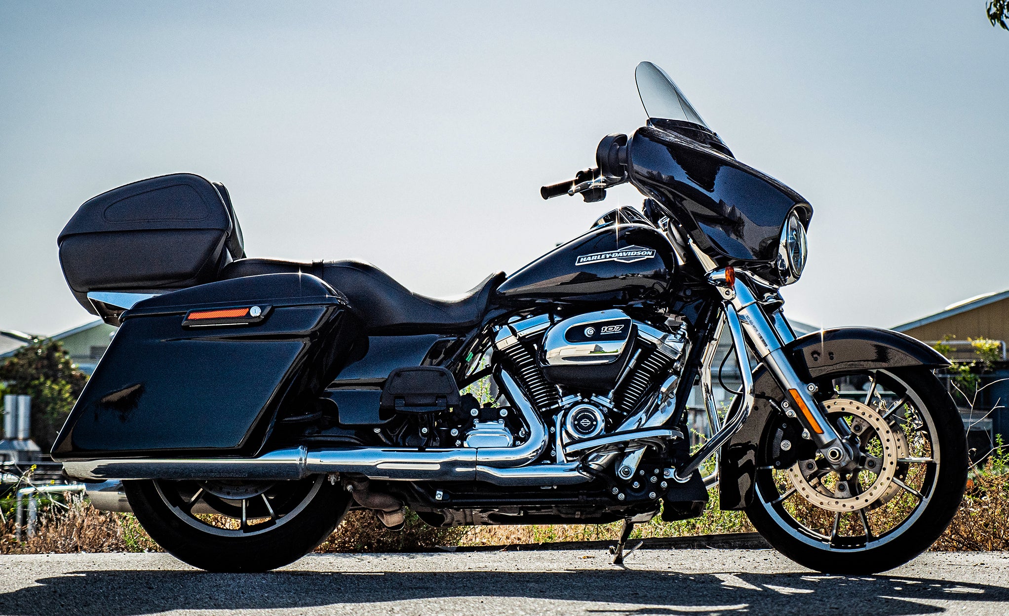 Viking Challenger XL Hyosung Leather Wrapped Hard Motorcycle Trunk