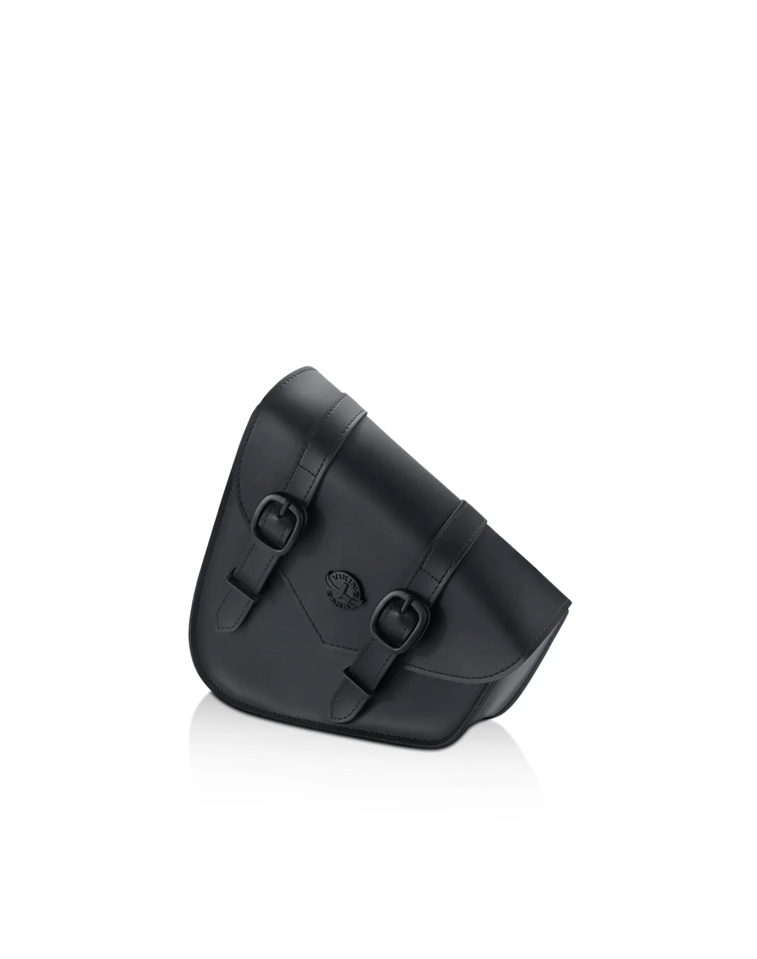 3L - Dark Age Plain Leather Motorcycle Swing arm Bag For Harley Softail Main View