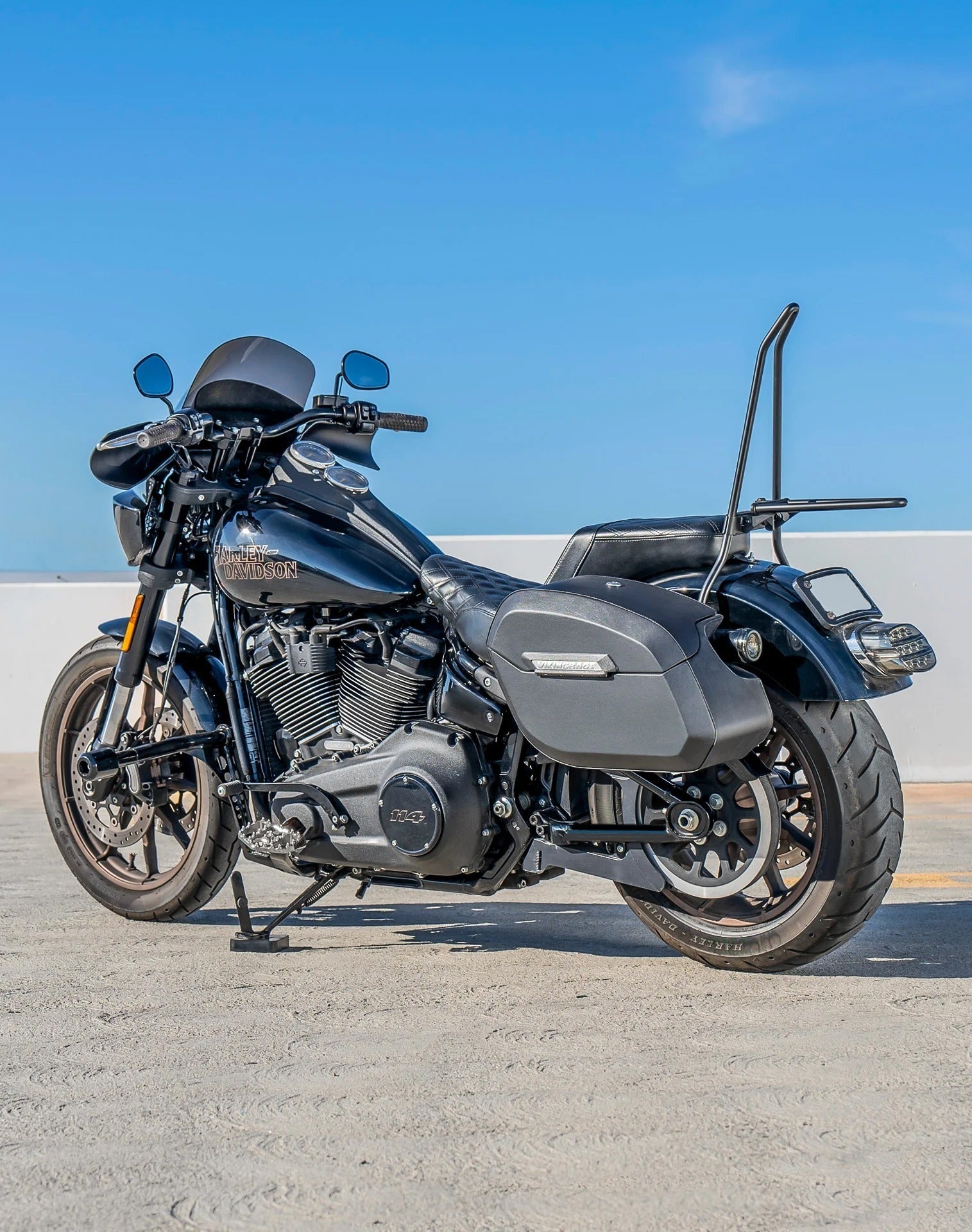 Viking Darkin Large Quick Mount Harley Softail Low Rider S FXLRS