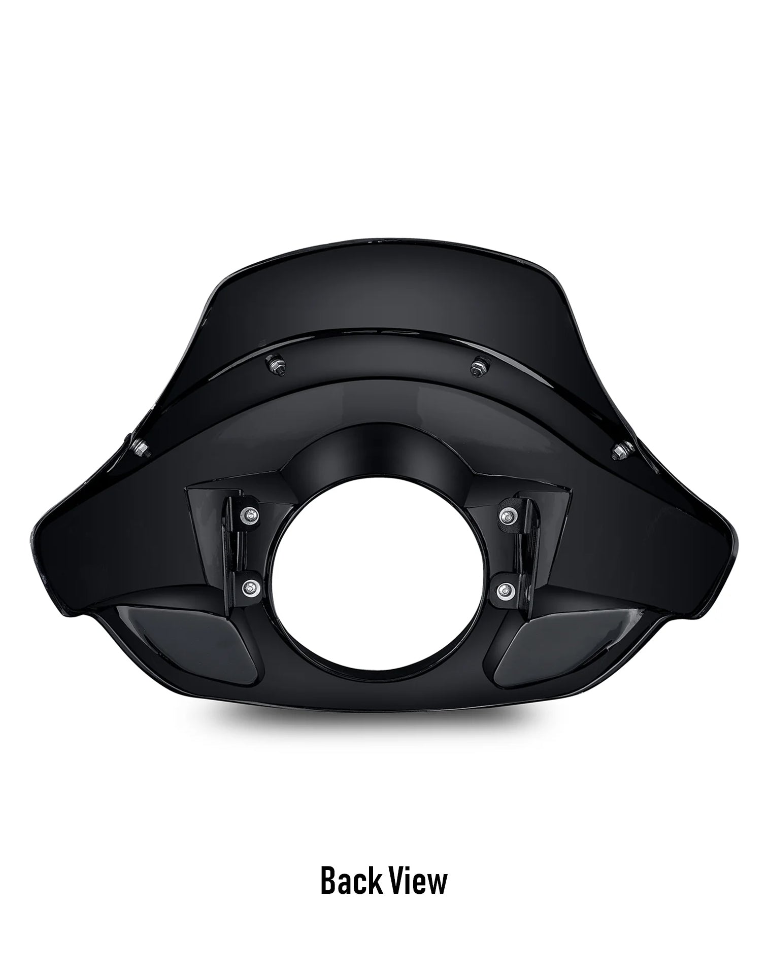 Viking Derby Motorcycle Fairing For Harley Sportster 1200 Custom XL1200C Gloss Black Back View