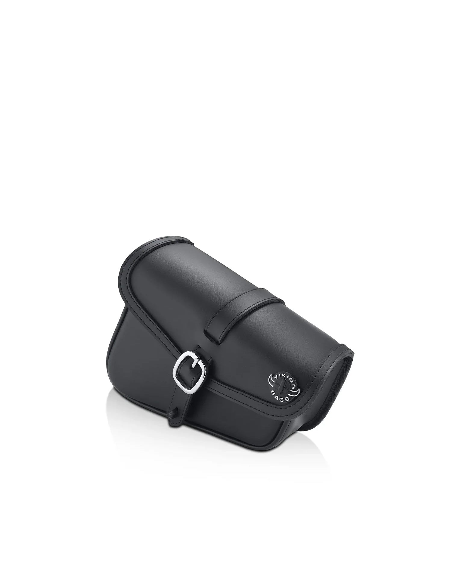 2L - Diablo Plain Leather Motorcycle Left Solo Bag For Harley Softail Fat Bob FXFB/S Main View