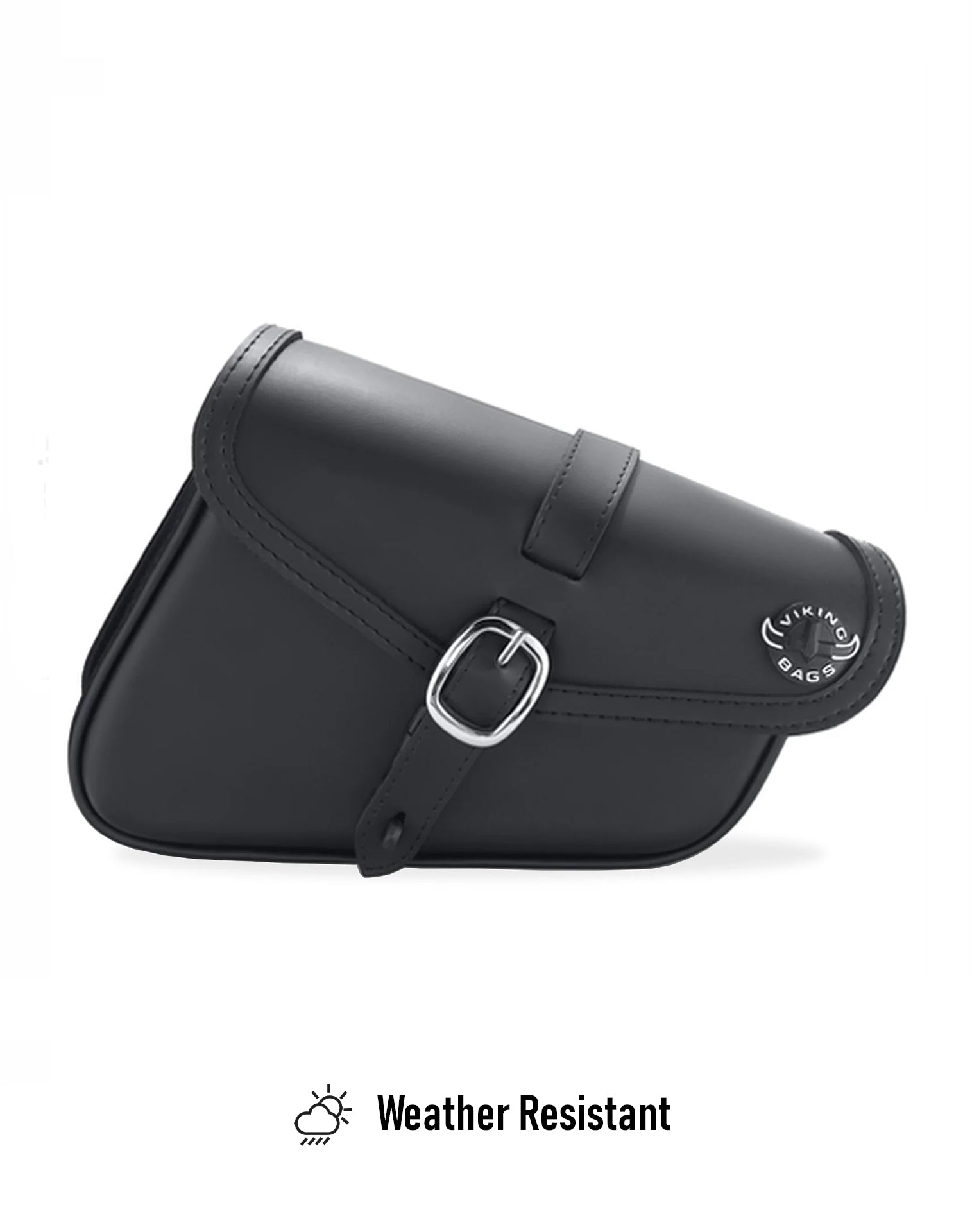 2L - Diablo Plain Leather Motorcycle Left Solo Bag For Harley Softail Fat Bob FXFB/S