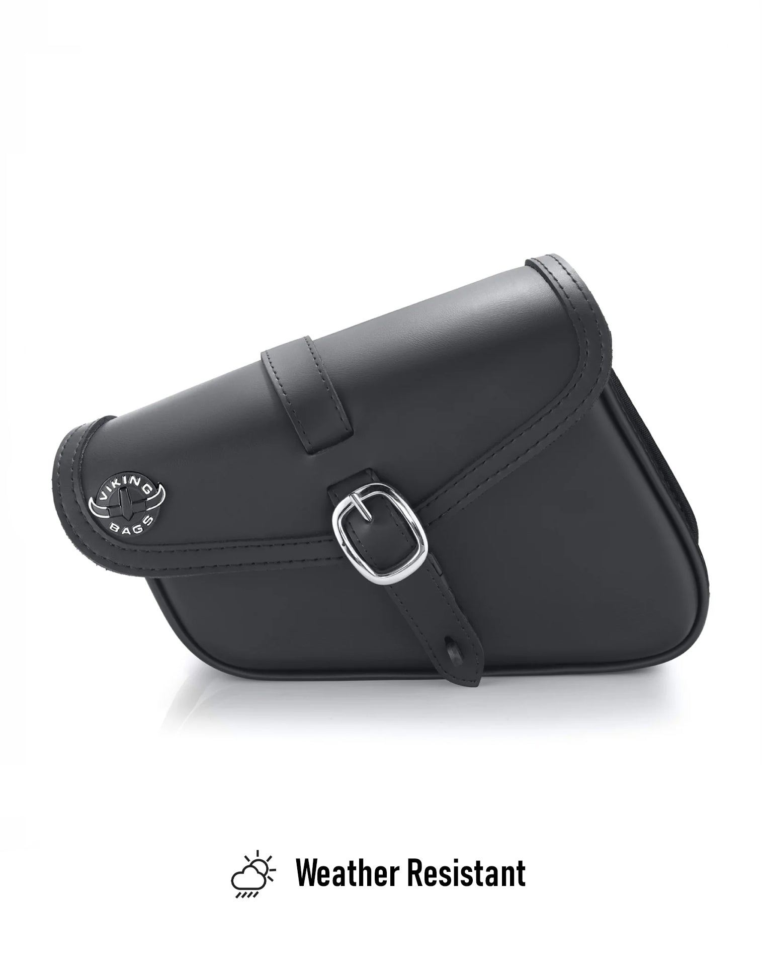2L - Diablo Plain Leather Motorcycle Right Solo Bag For Harley Softail Fat Bob FXFB/S