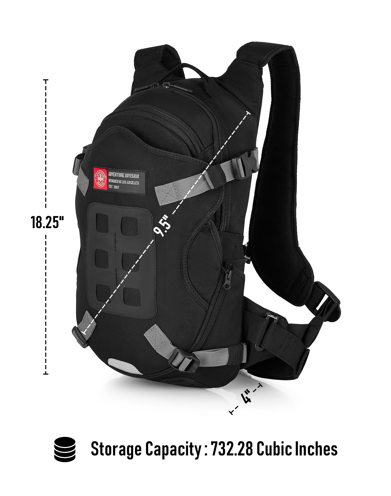 Viking Explorer 12L Backpack w/ Harness For Yamaha Adventure
