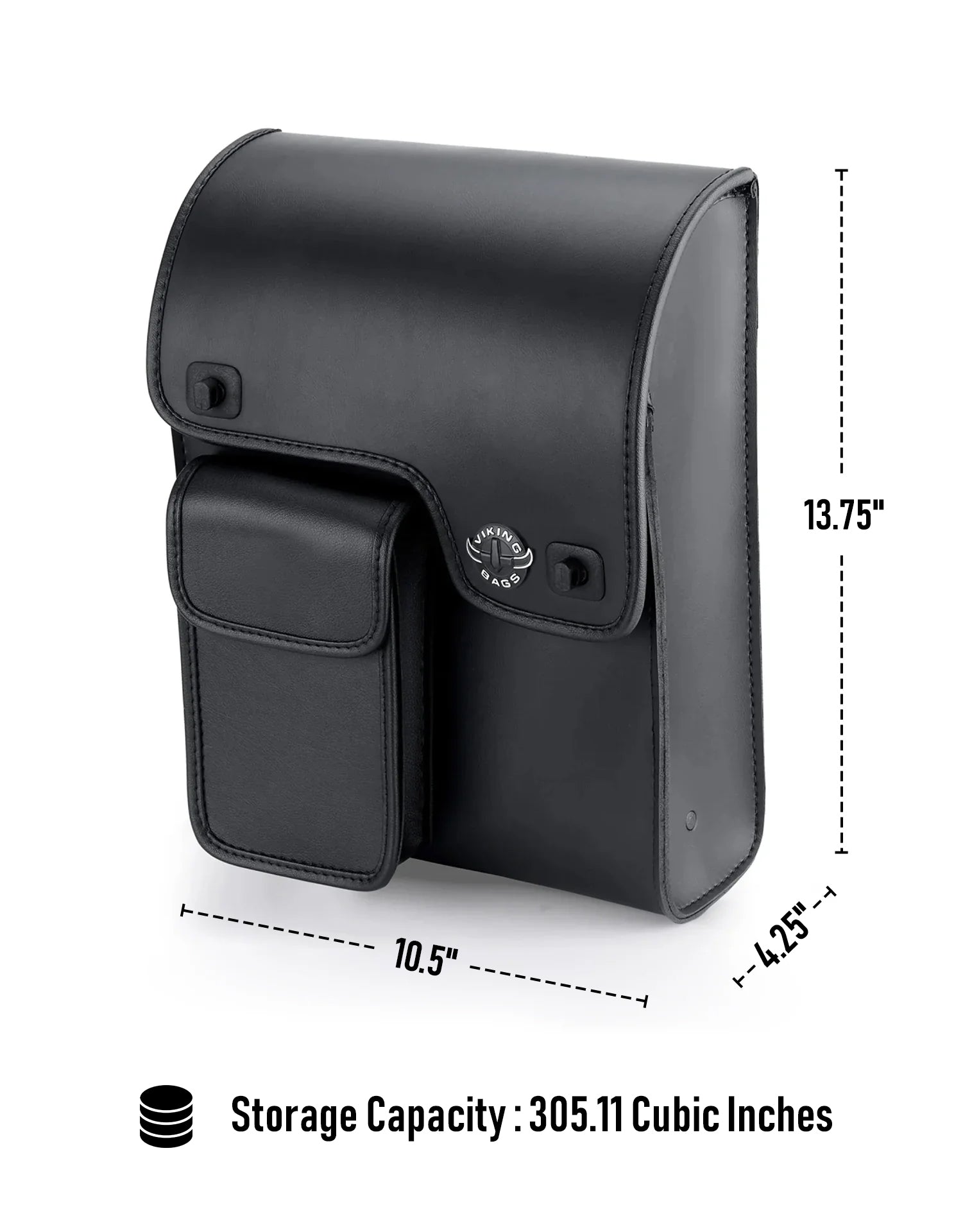 5L - Fatman Motorcycle Solo Bag For Harley Softail Storage Capacity