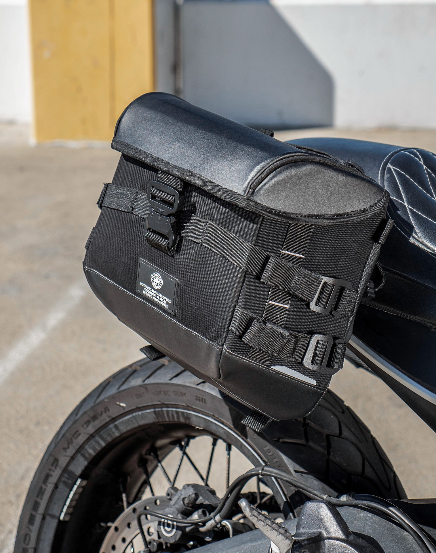 20L - Incognito Quick-Mount Small Ducati Scrambler (2014-17) Saddlebags Vertical Lifestyle