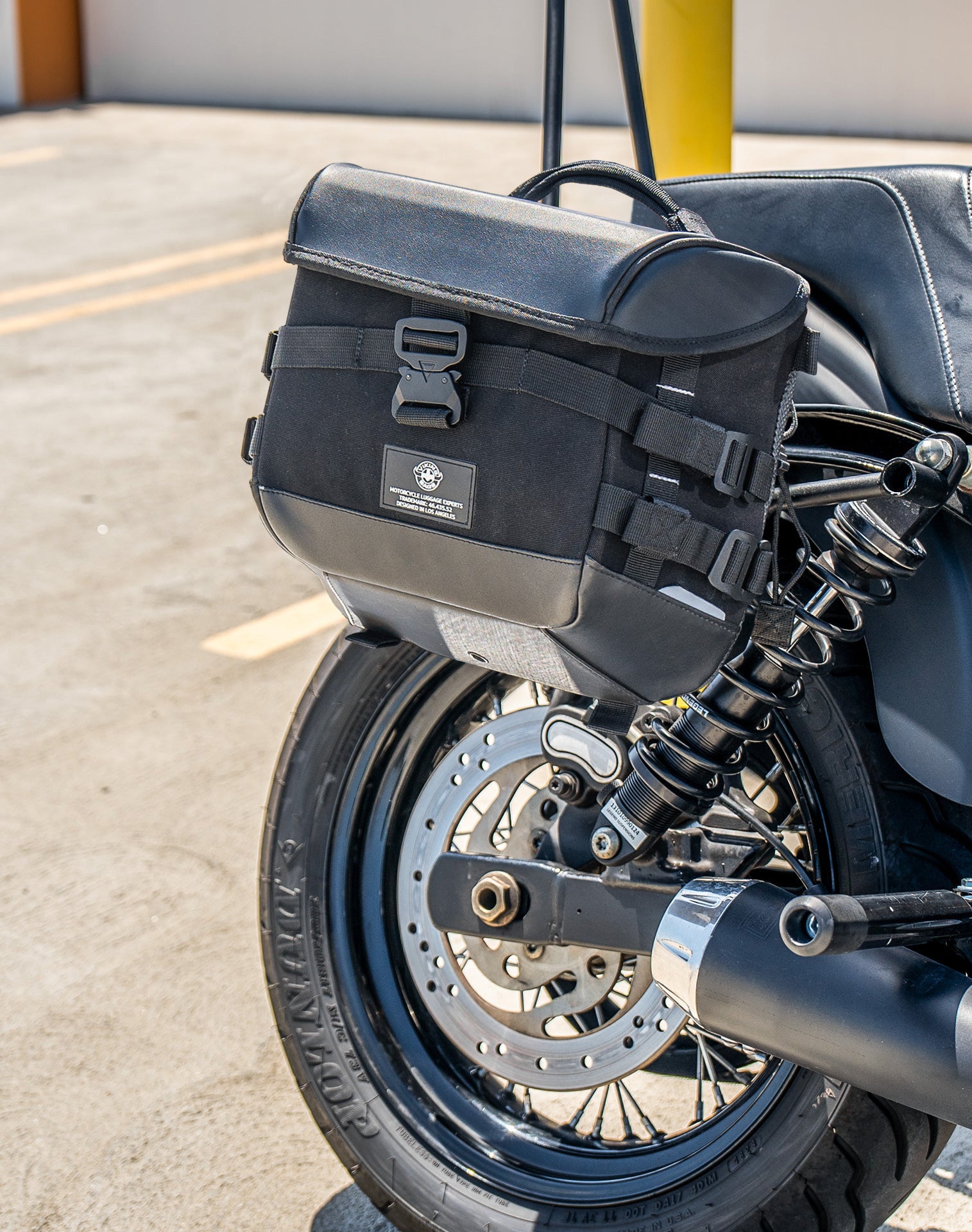 10L - Incognito Quick Mount Small Solo Motorcycle Saddlebag (Right Only) for Harley Dyna Street Bob FXDB/I Lifestyle 