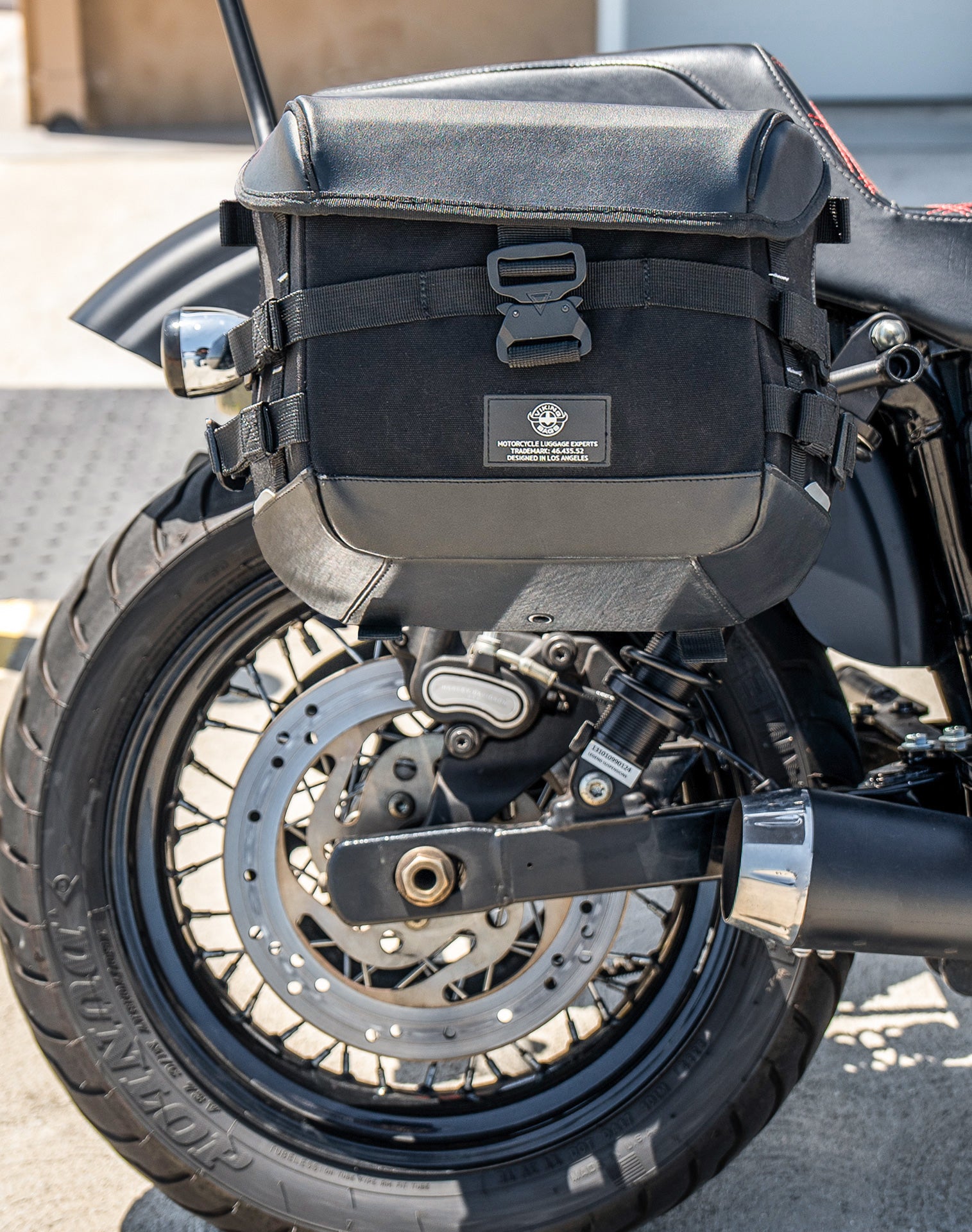 10L - Incognito Quick Mount Small Solo Motorcycle Saddlebag (Right Only) for Harley Dyna Street Bob FXDB/I Lifestyle 