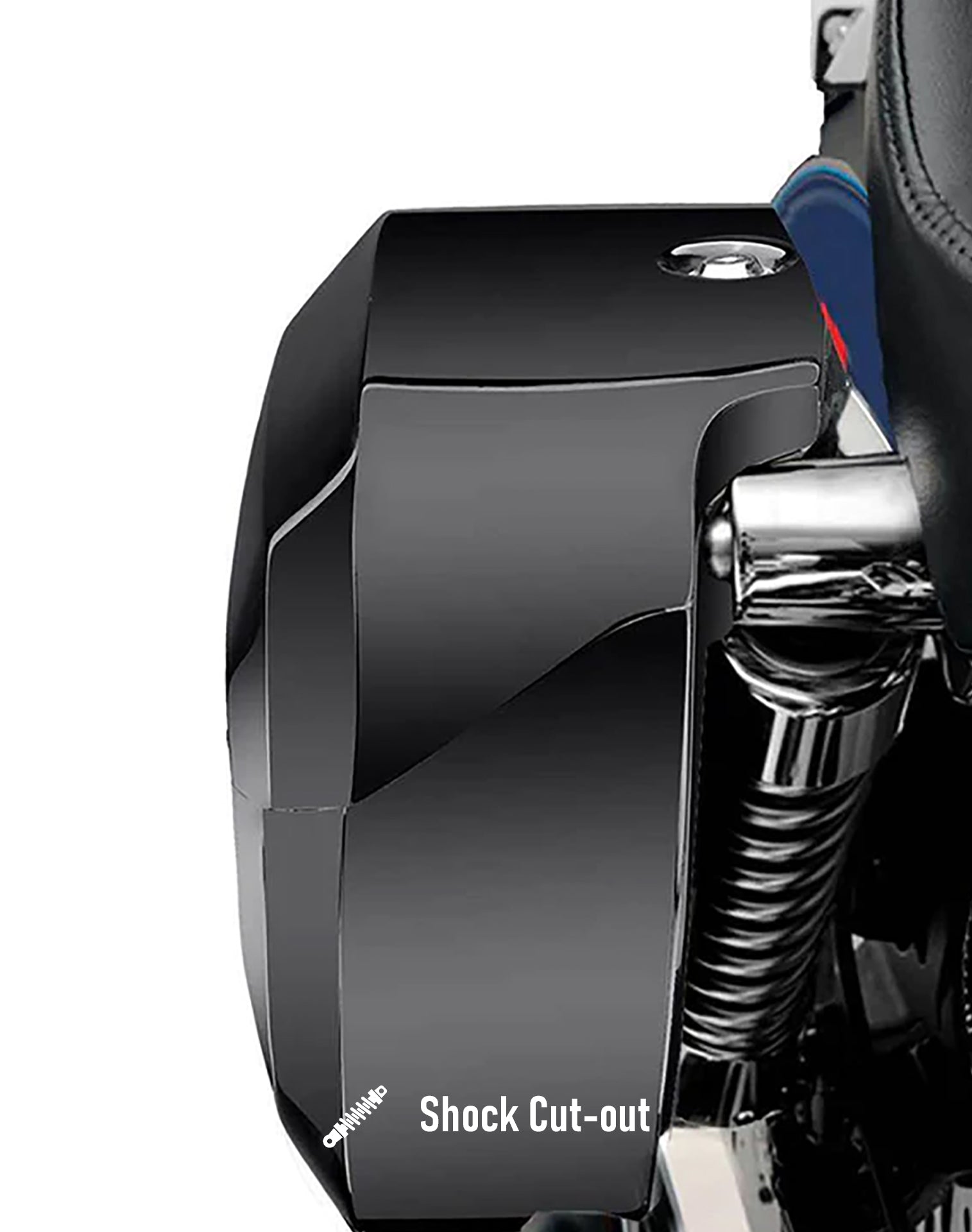 Viking Lamellar Raven Extra Large Honda Rebel 500 Shock Cut Out Painted Motorcycle Hard Saddlebags Internal Pockets