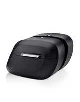 40L - Lamellar Raven Extra Large Leather Covered Motorcycle Hard Saddlebags for Harley Softail Street Bob FXBB  Main View