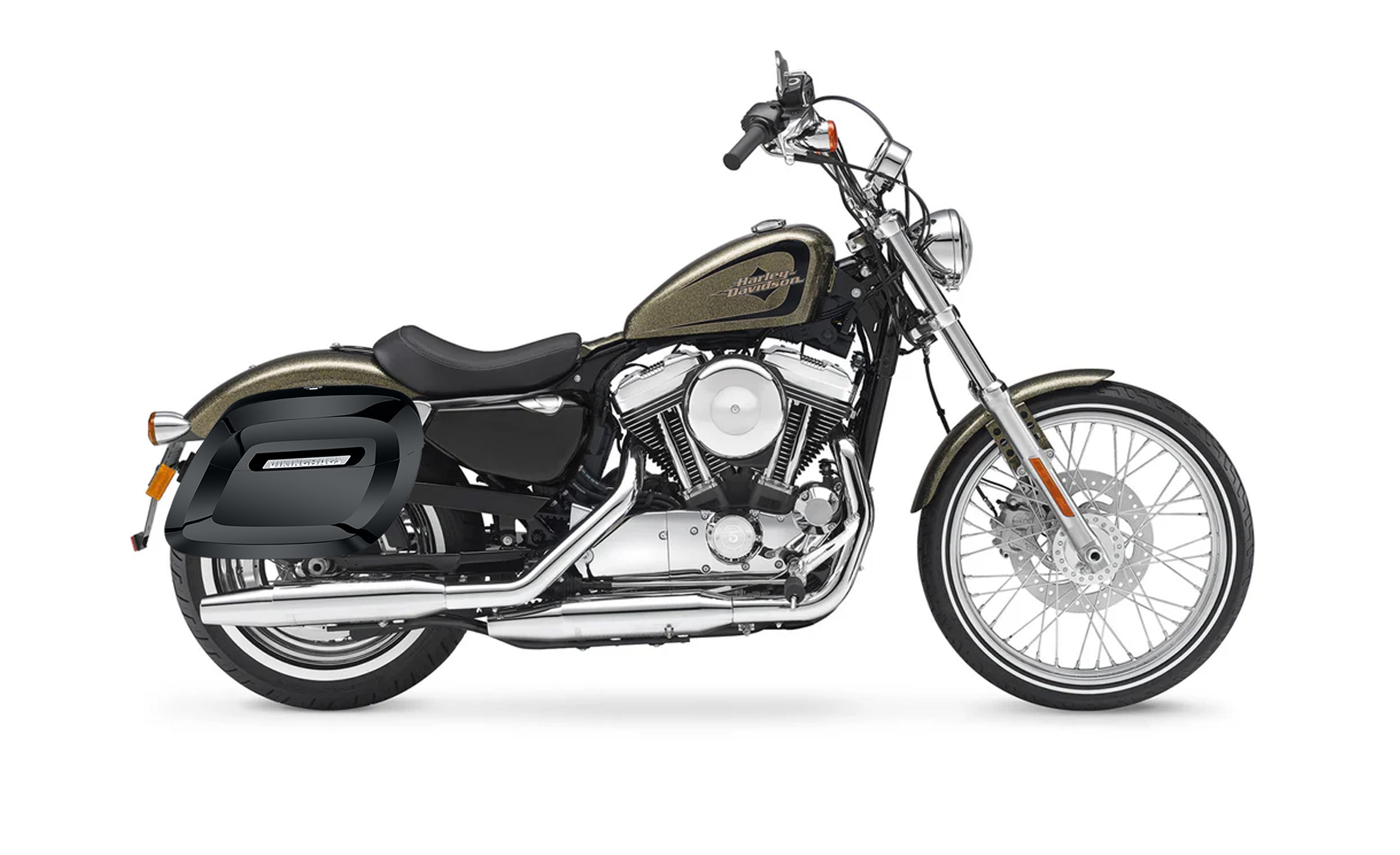 Viking 36L Lamellar Raven Extra Large Harley Sportster Seventy Two