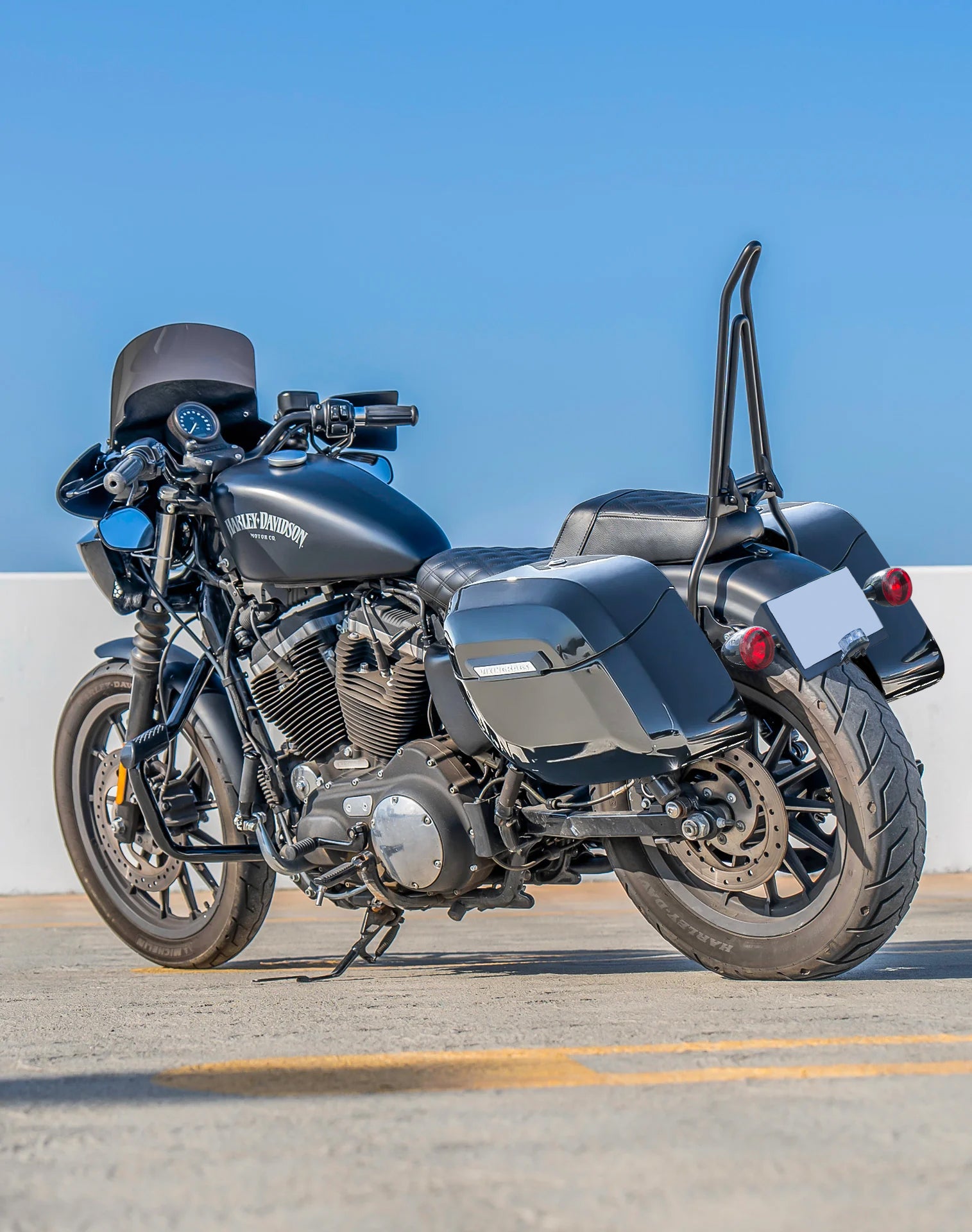 Viking 36L Lamellar Raven Extra Large Harley Sportster 883 Iron