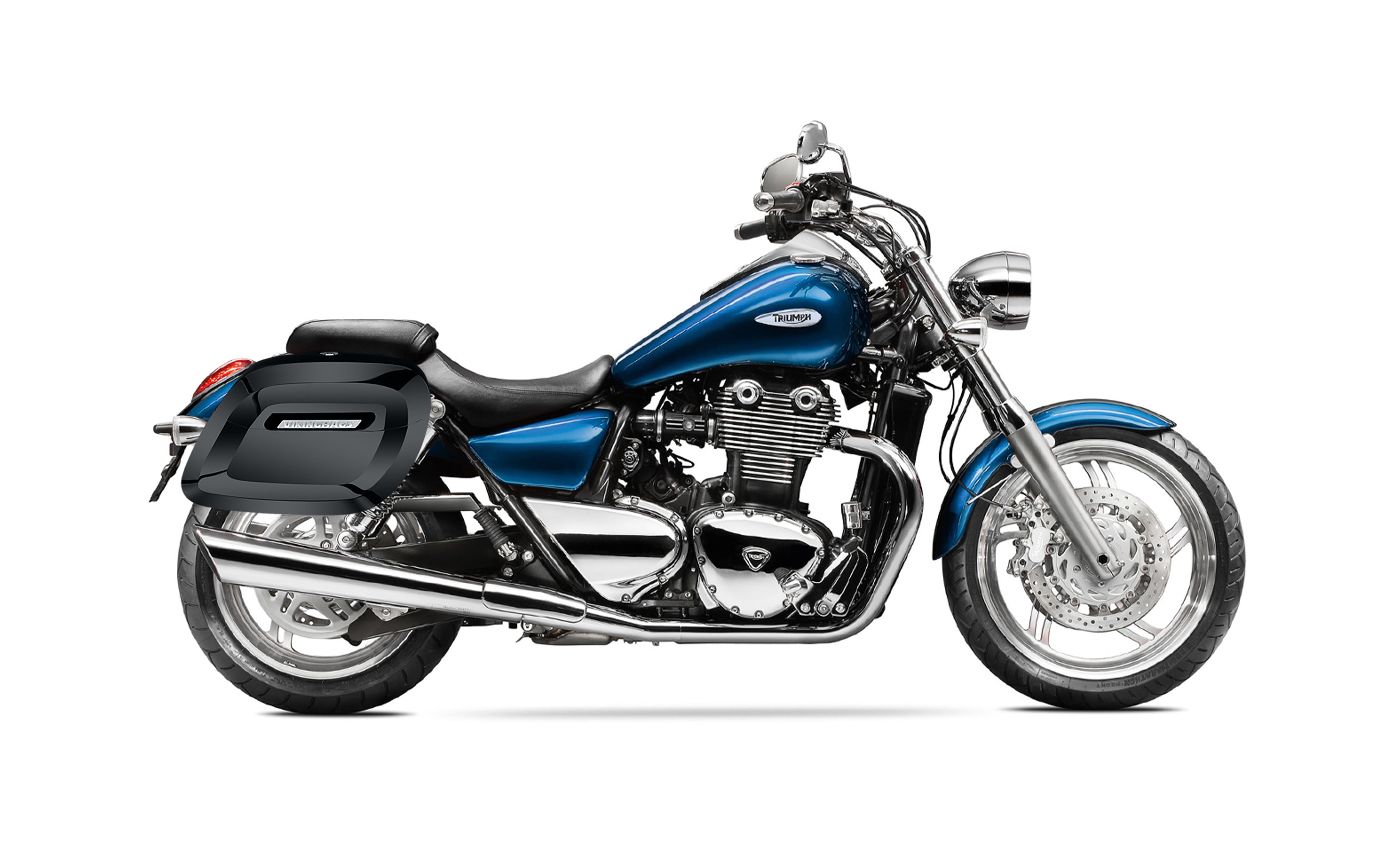 Viking 36L Lamellar Raven XL Shock Cutout Triumph Thunderbird