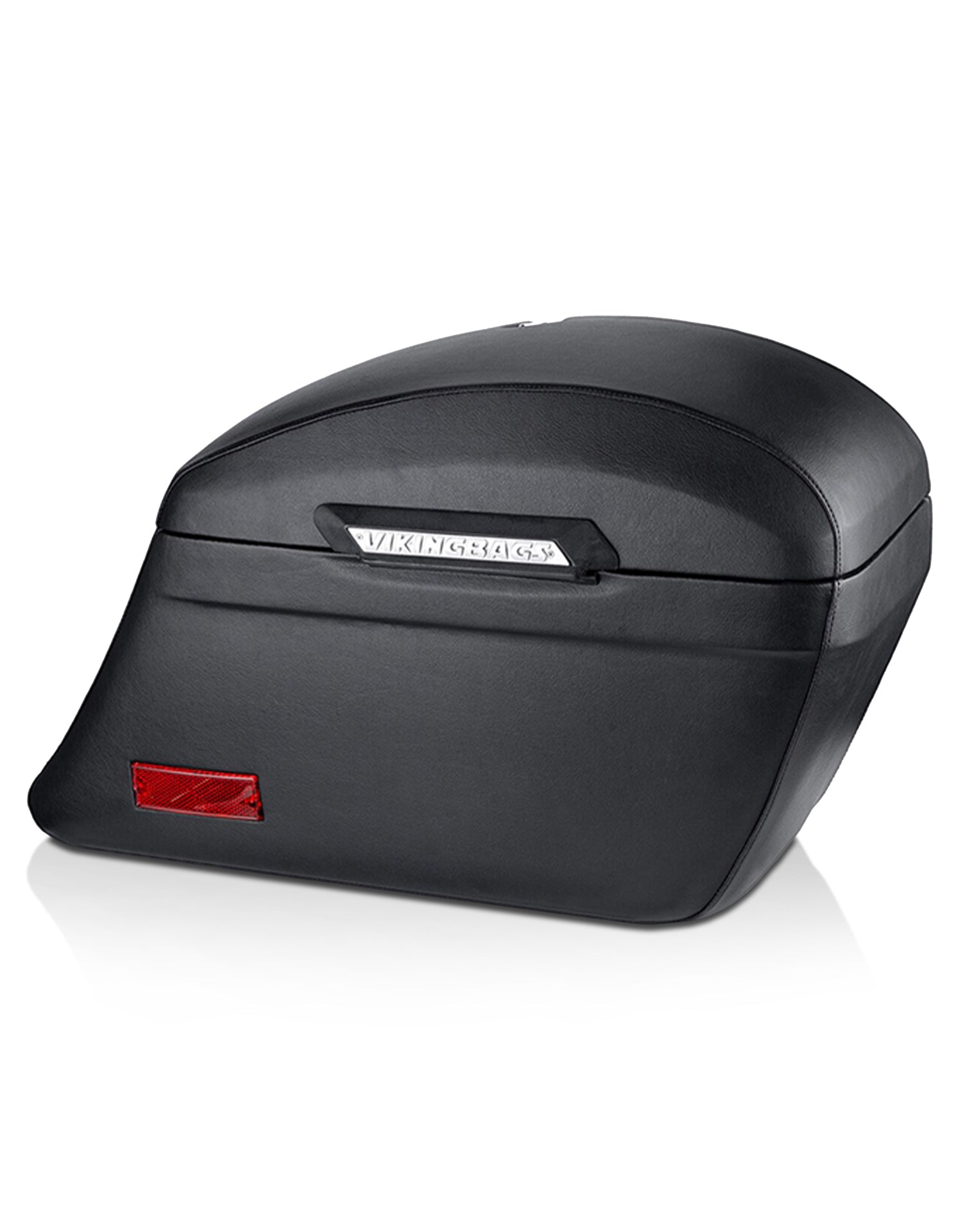 44L - Lamellar Stallion Extra Large Kawasaki Vulcan 900 Classic VN900 Leather Covered Motorcycle Hard Saddlebags