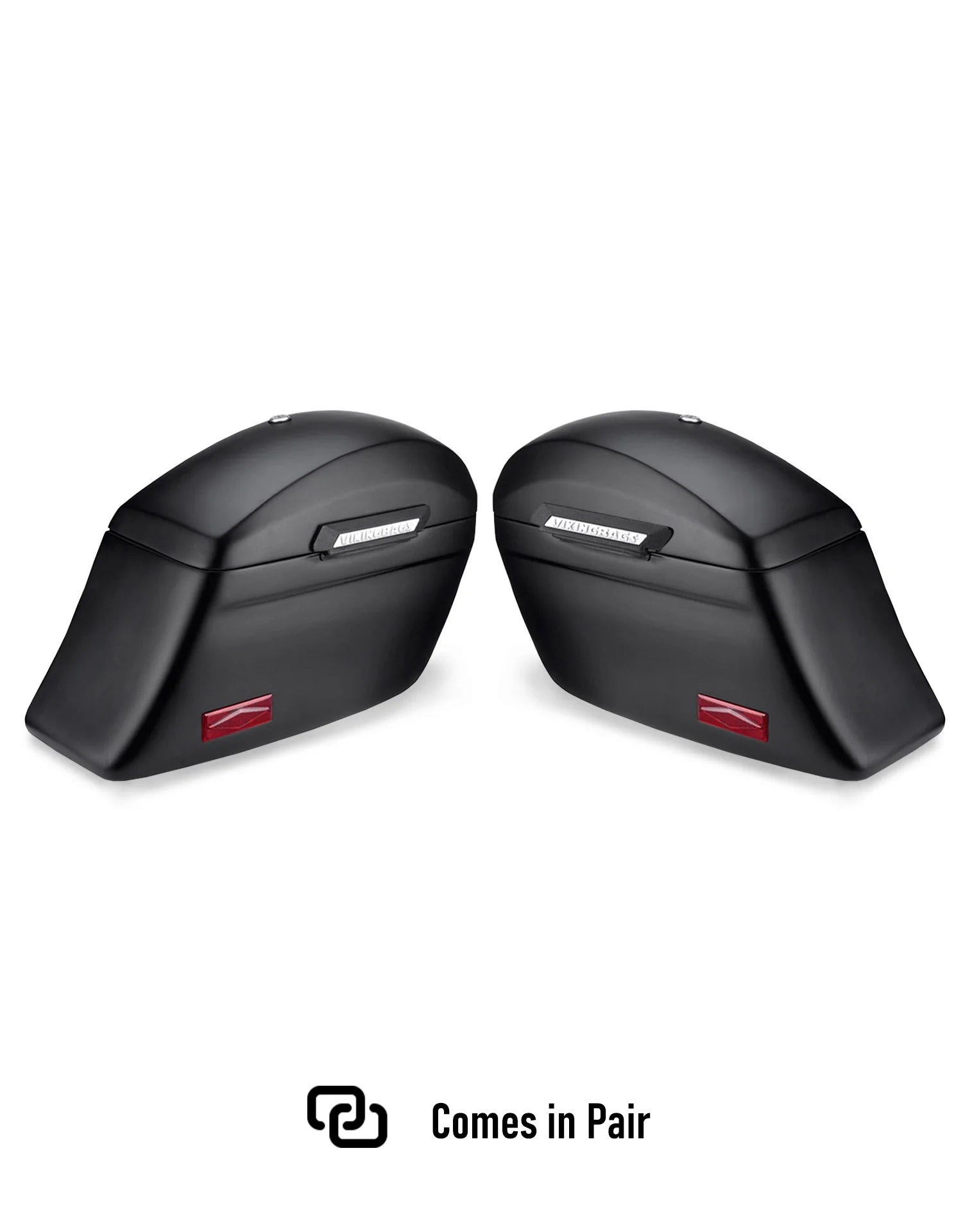 44L - Lamellar Stallion XL Matte Motorcycle Hard Saddlebags for Harley Softail Deadwood Comes in Pair