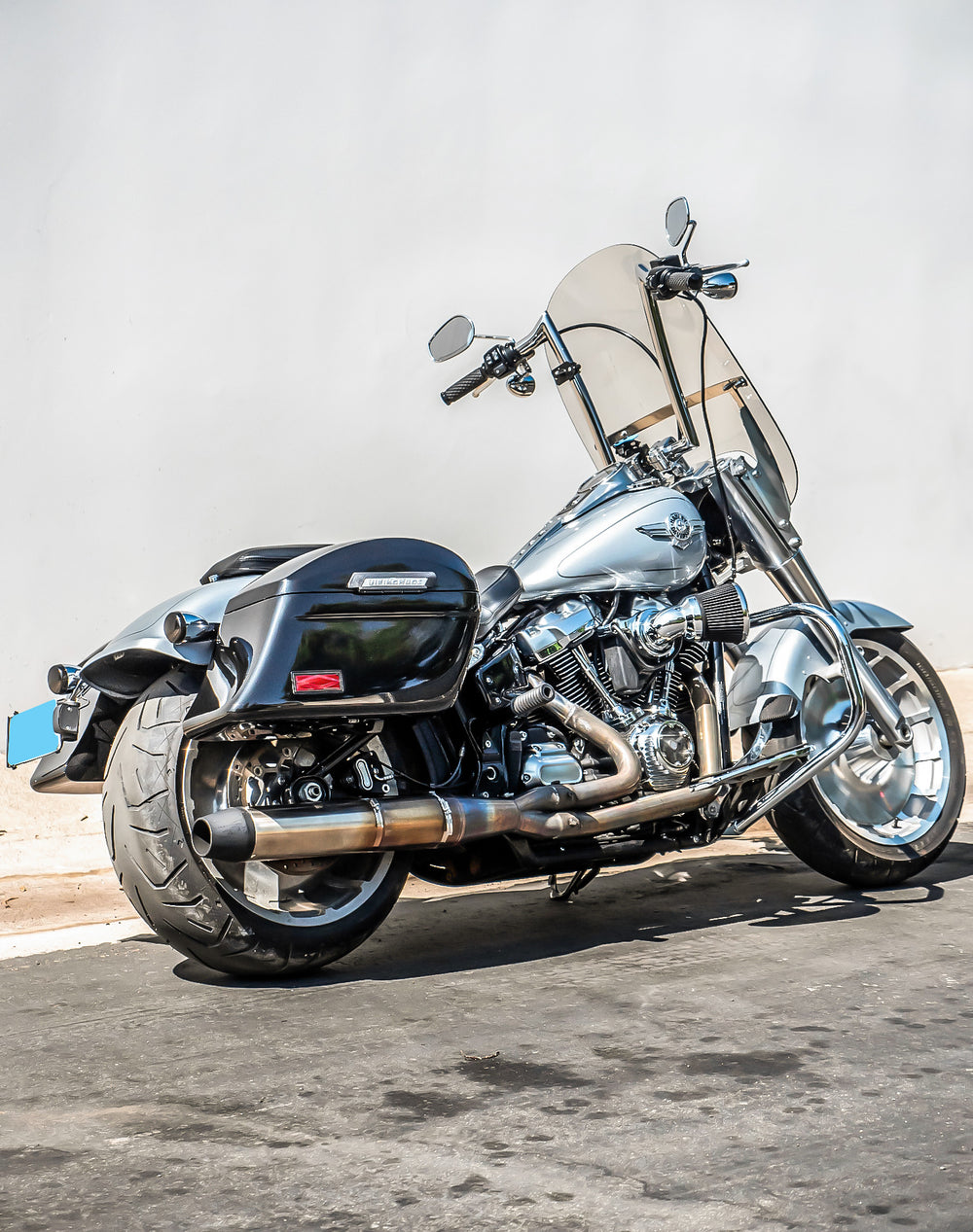 Viking 44L Lamellar Stallion Large Harley Softail Fat Boy FLFB/S ...