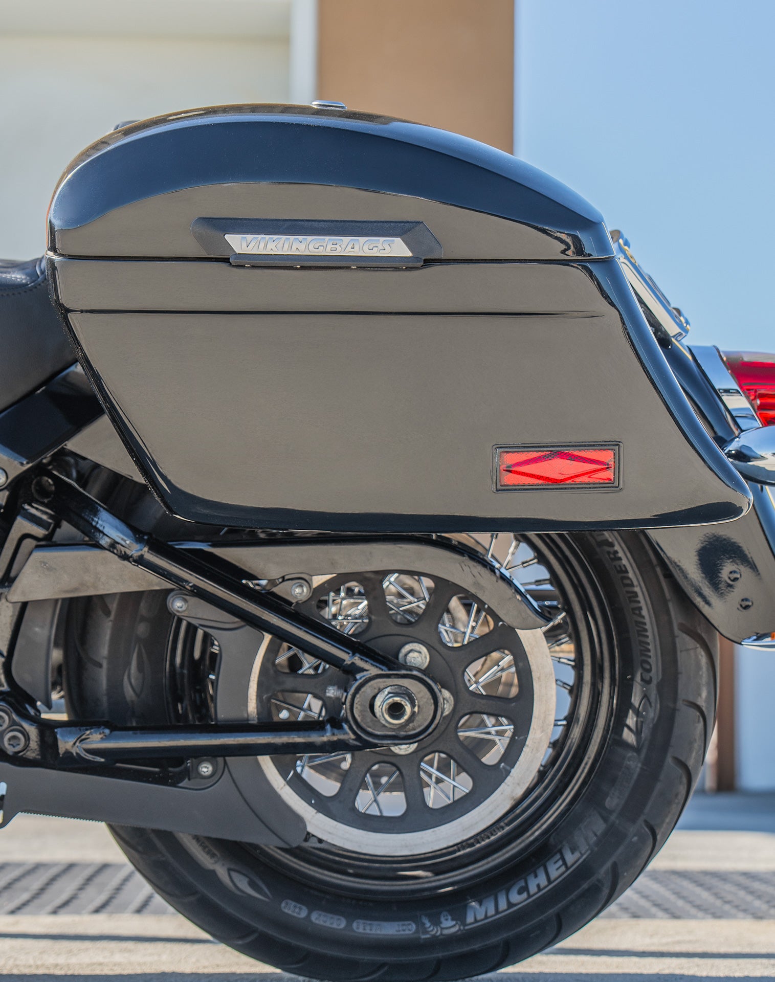 Viking 44L Lamellar Stallion Large Harley Softail Heritage FLHC/S