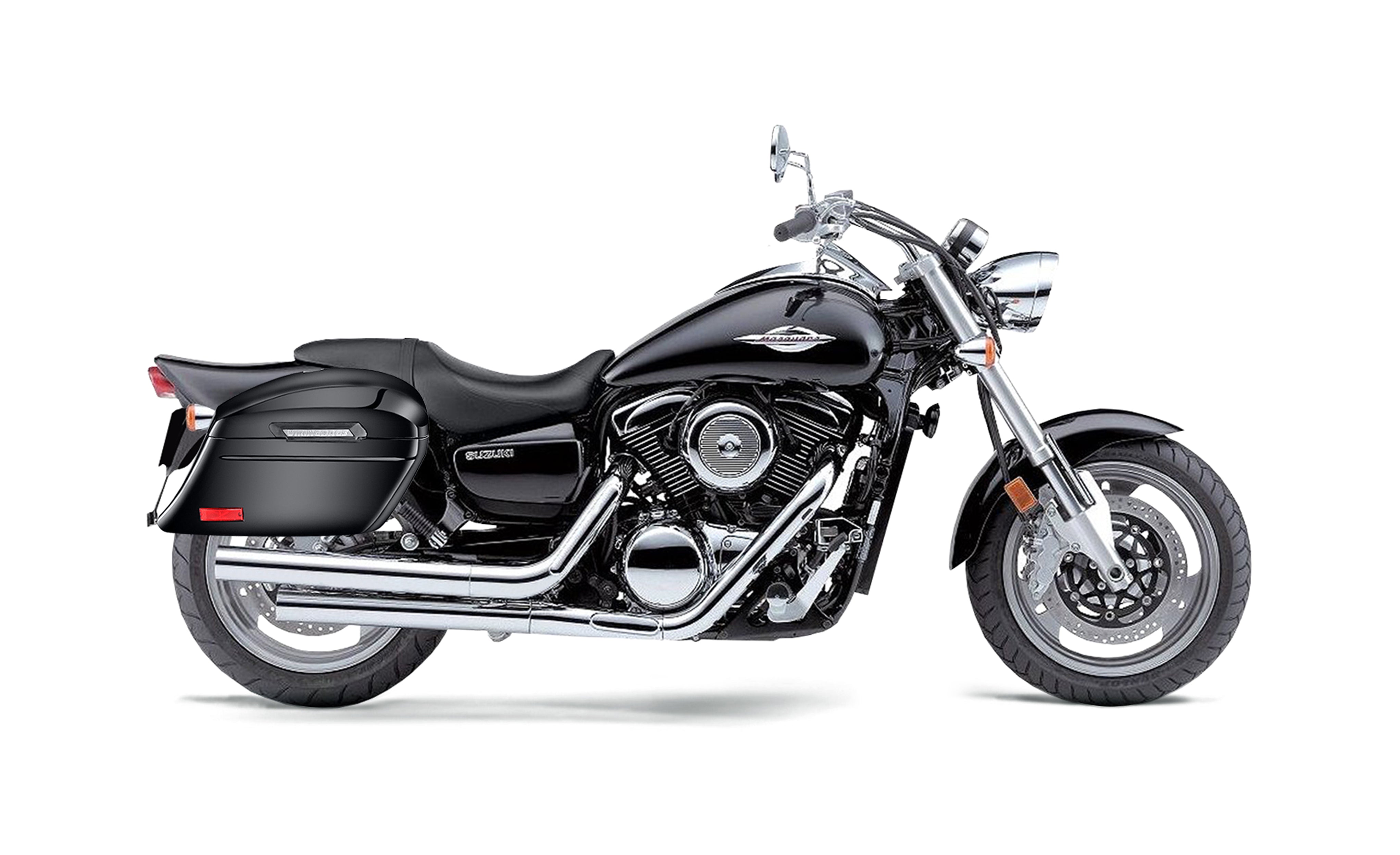 44L - Lamellar Stallion Extra Large Suzuki Boulevard M95 VZ1600 Painted Motorcycle Hard Saddlebags Bag on Bike @expand