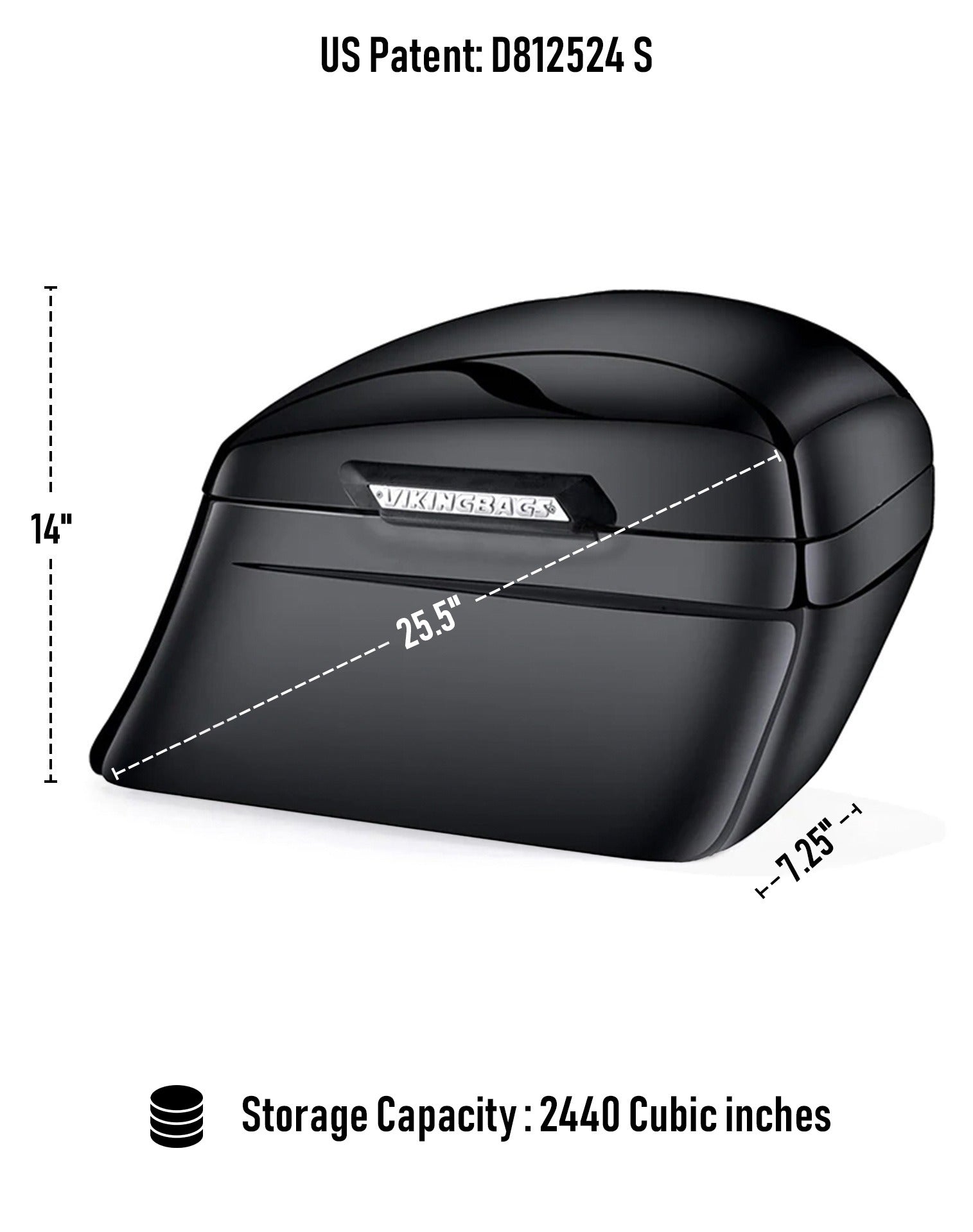 Helheim ブラックメタル black l Viking 40L Lamellar Stallion Large Triumph Rocket III Touring