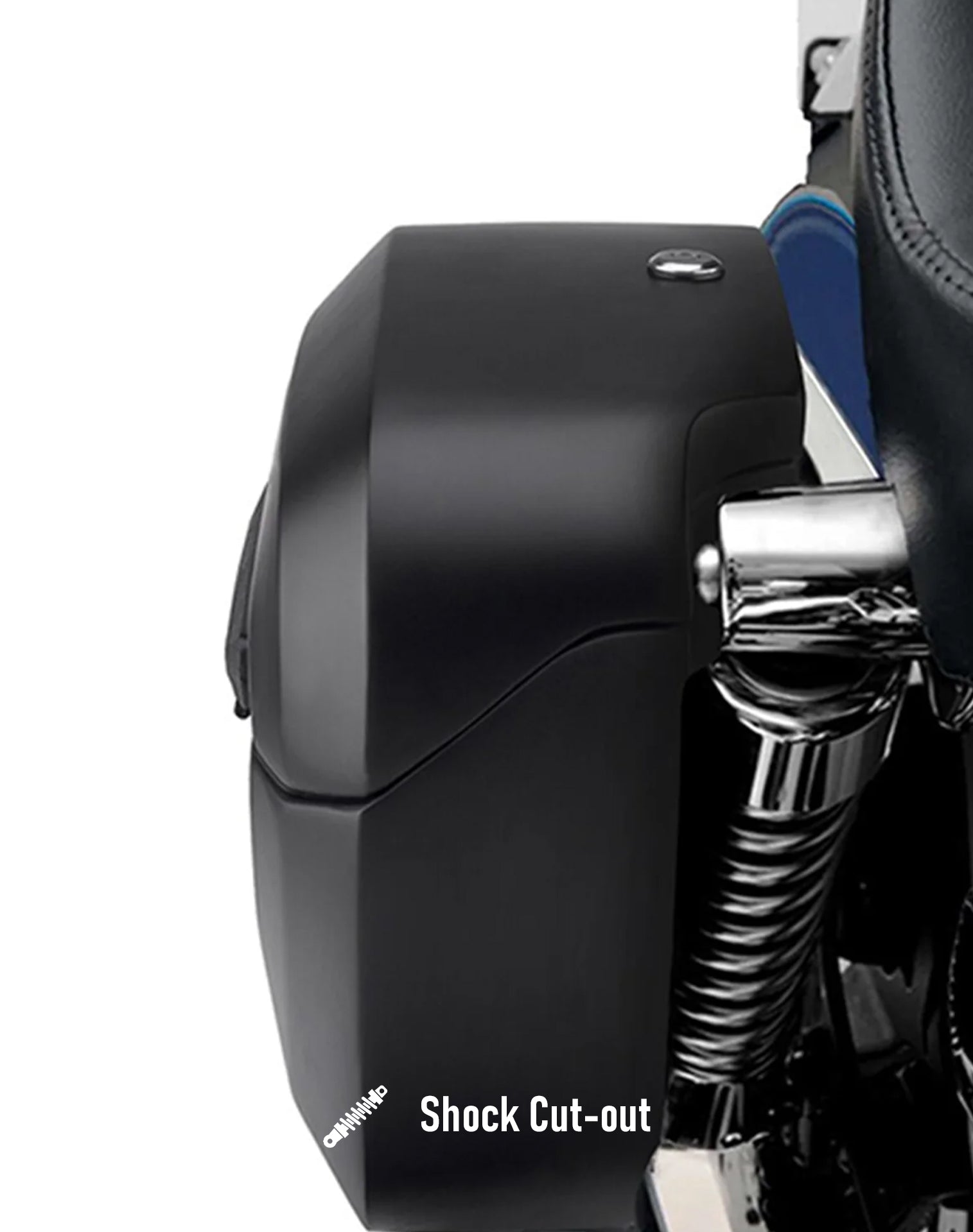 Viking Lamellar Vale Extra Large Shock Cut Out Matte Motorcycle Hard Saddlebags For Harley Dyna Wide Glide Fxdwg I Hard Shell Construction