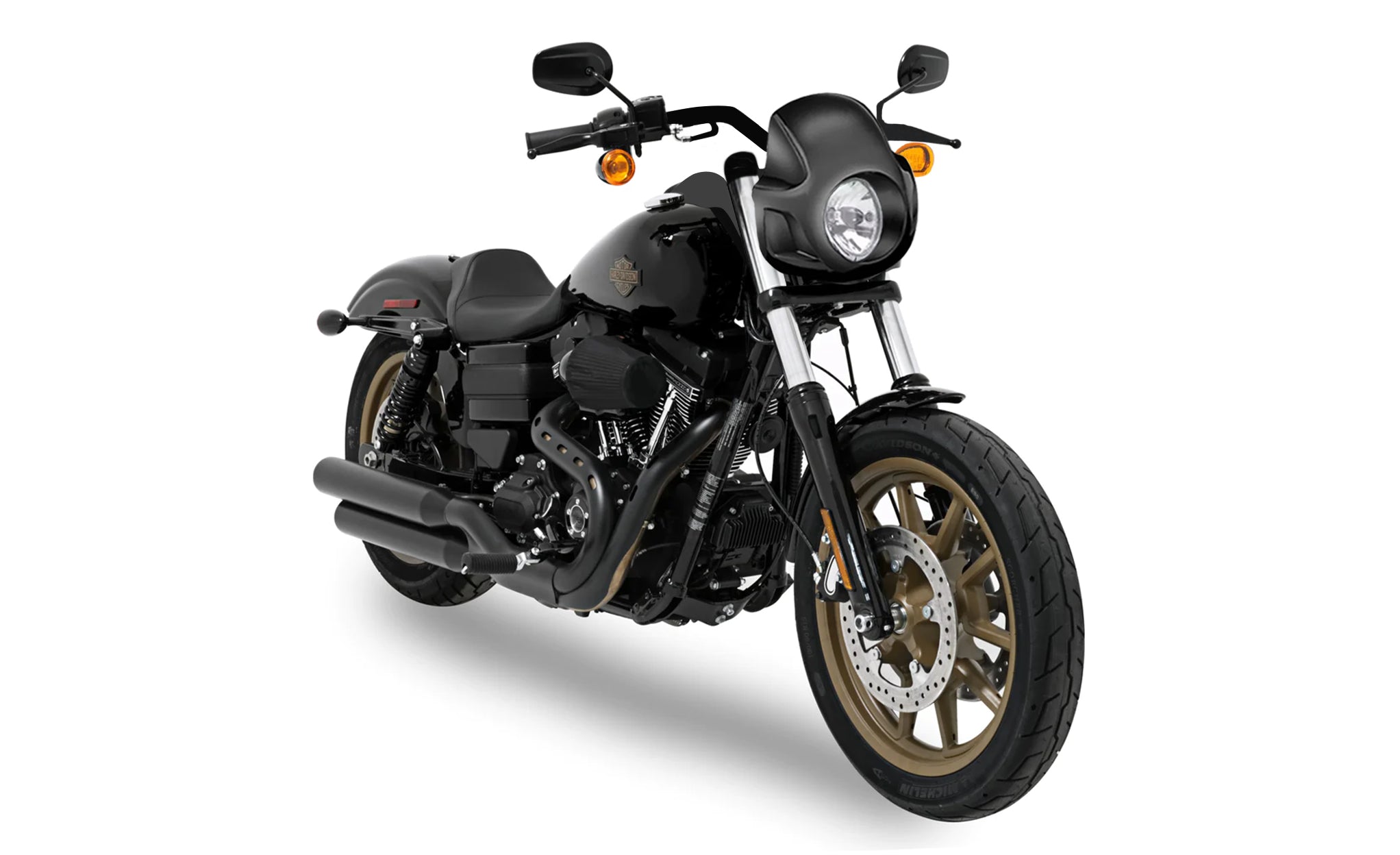 Viking Strider Sport Motorcycle Fairing For Harley Dyna Low Rider S FXDLS Gloss Black @expand