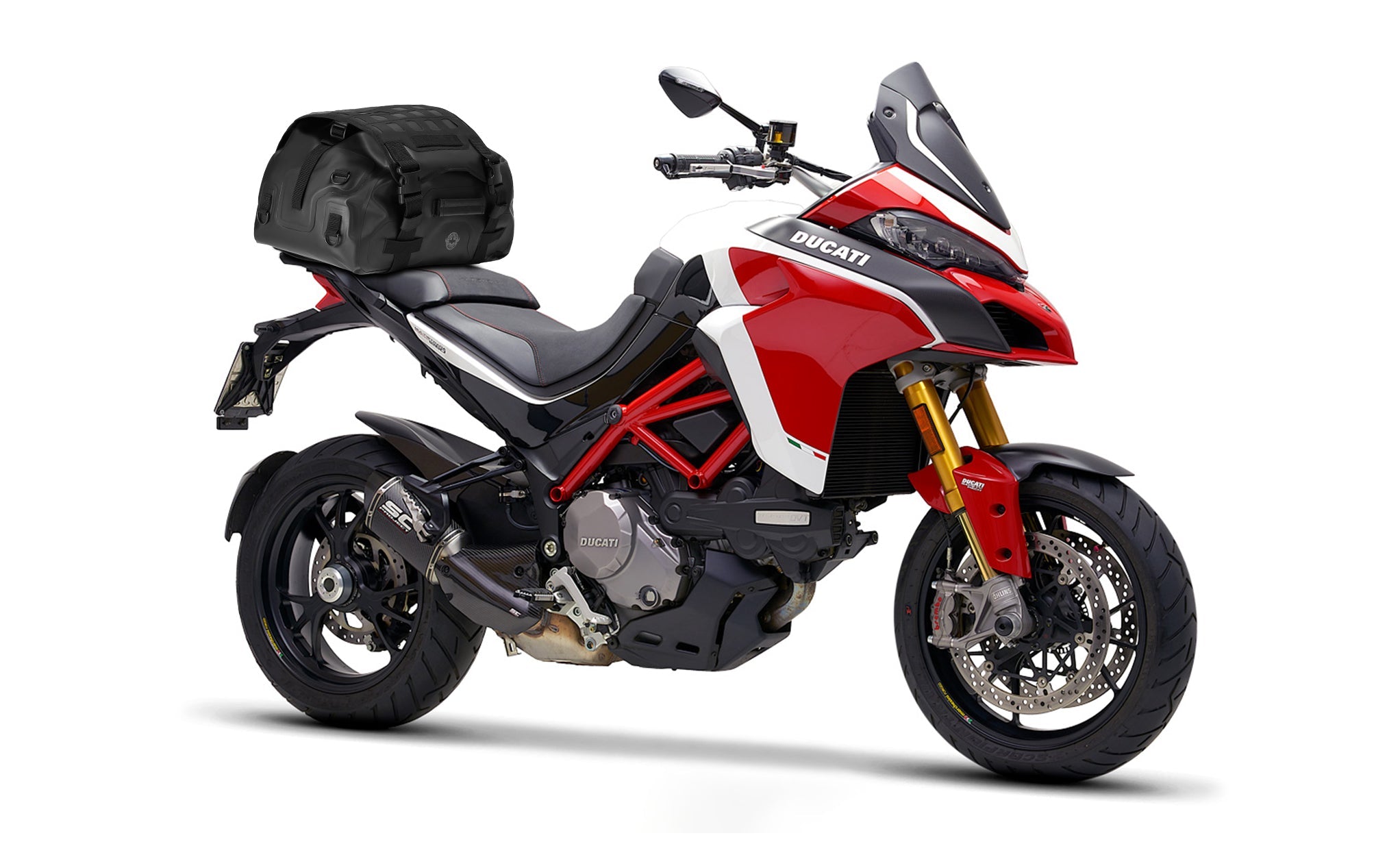 30L - Odyssey Ducati Adventure Touring Backpack on Bike @expand