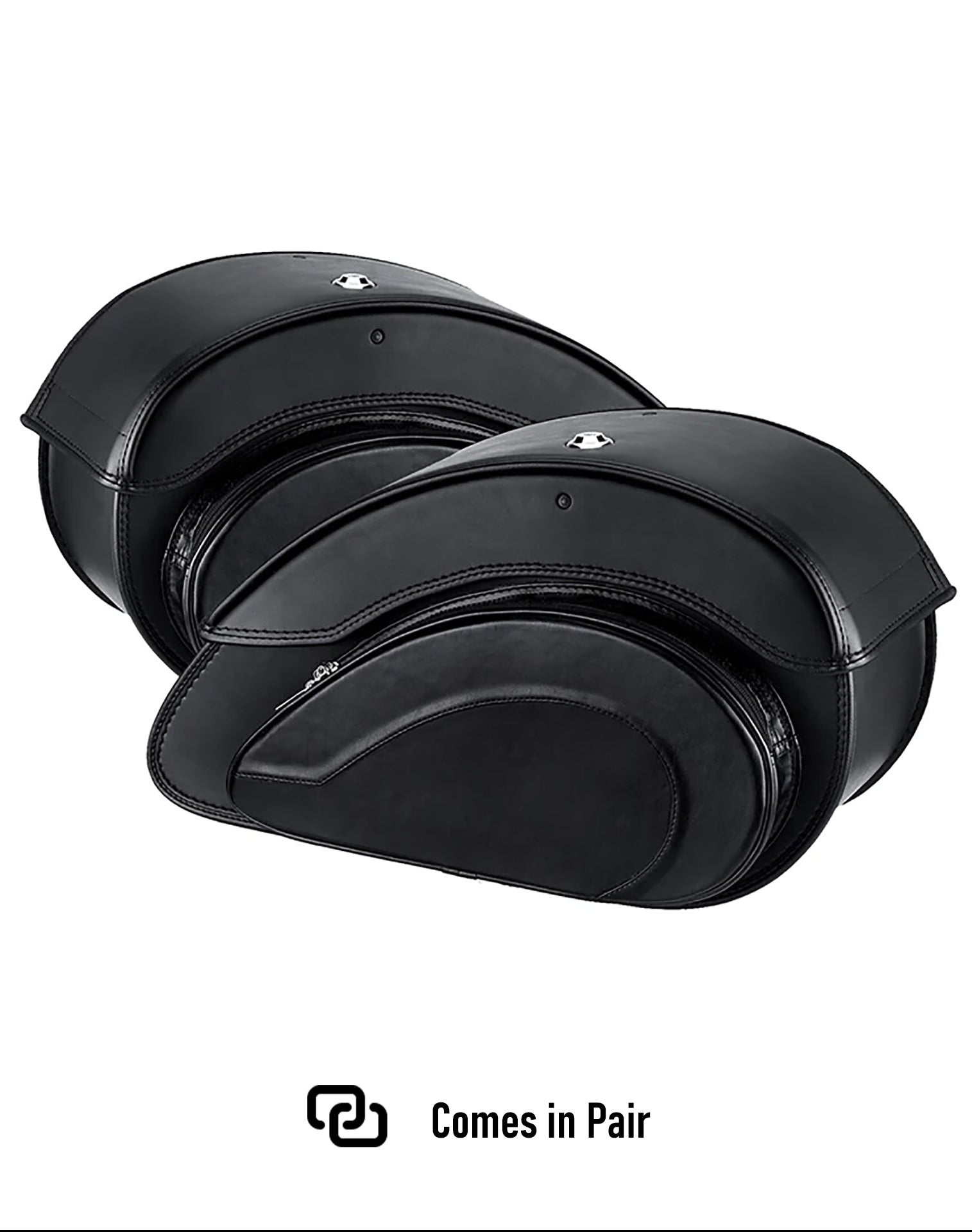 28L Overlord Large Victory Kingpin Leather Motorcycle Saddlebags