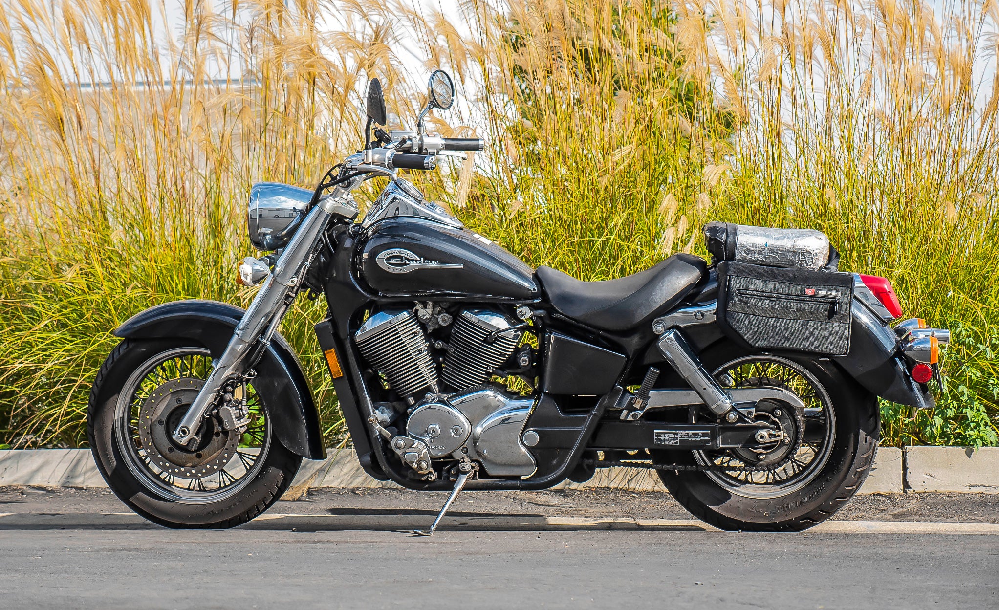 18L- Patriot Medium Honda Shadow 750 ACE Throw Over Saddlebags