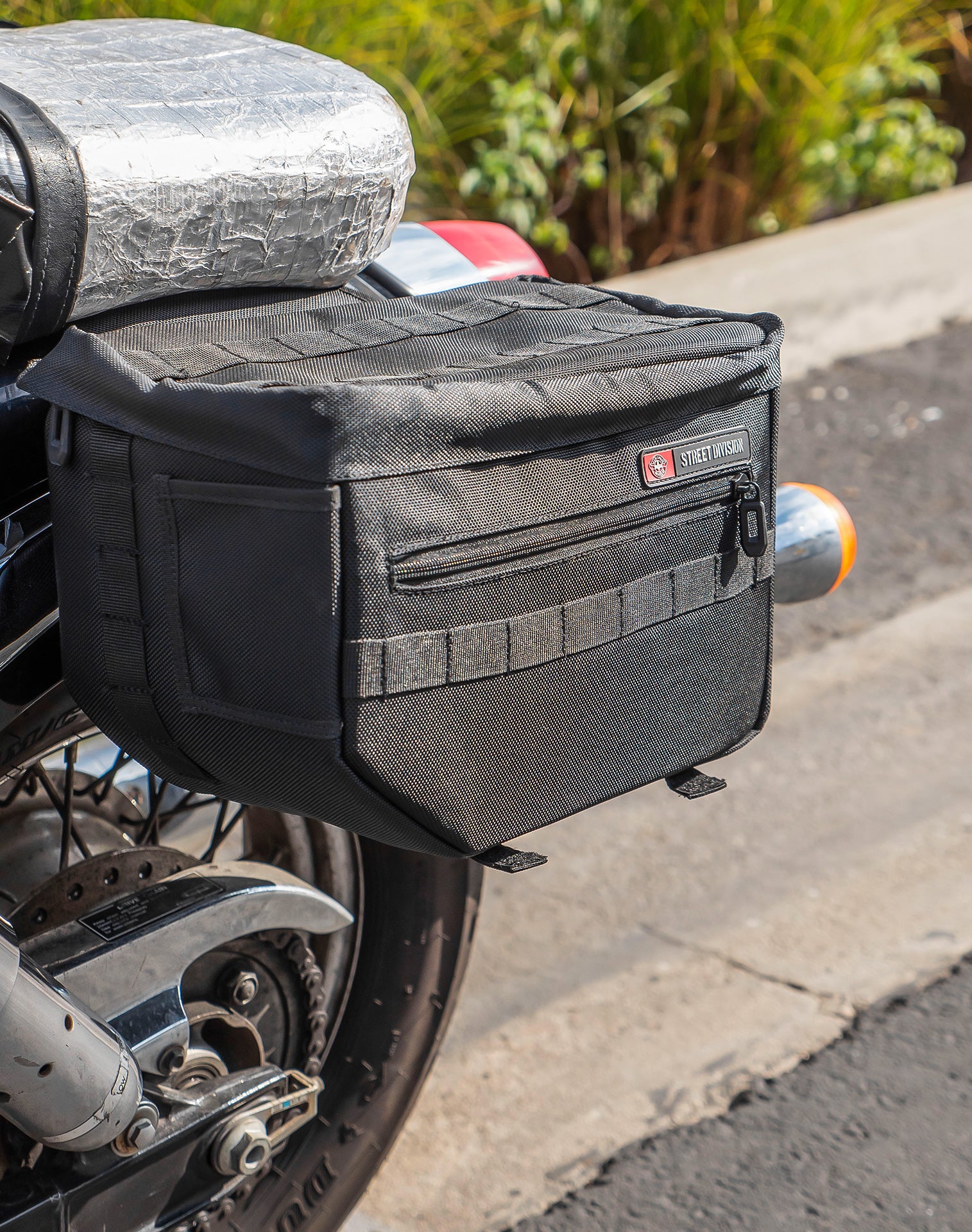 18L- Patriot Large Honda Shadow 750 Ace Motorcycle Throw Over Saddlebags v3