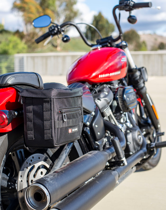 Viking Patriot Small Harley Softail Street Bob FXBB Throw Over Saddlebags