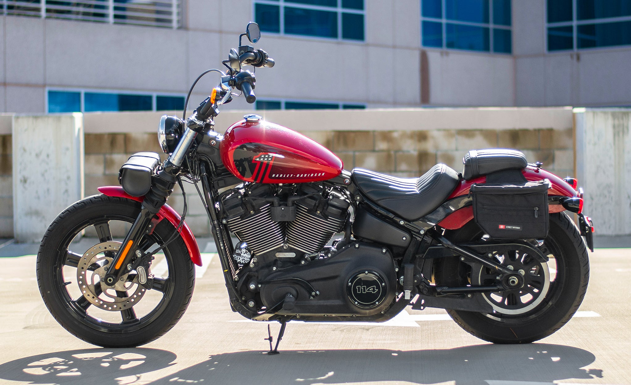 Street Bob Softail Bags Street Bob Throw Over Saddlebags For