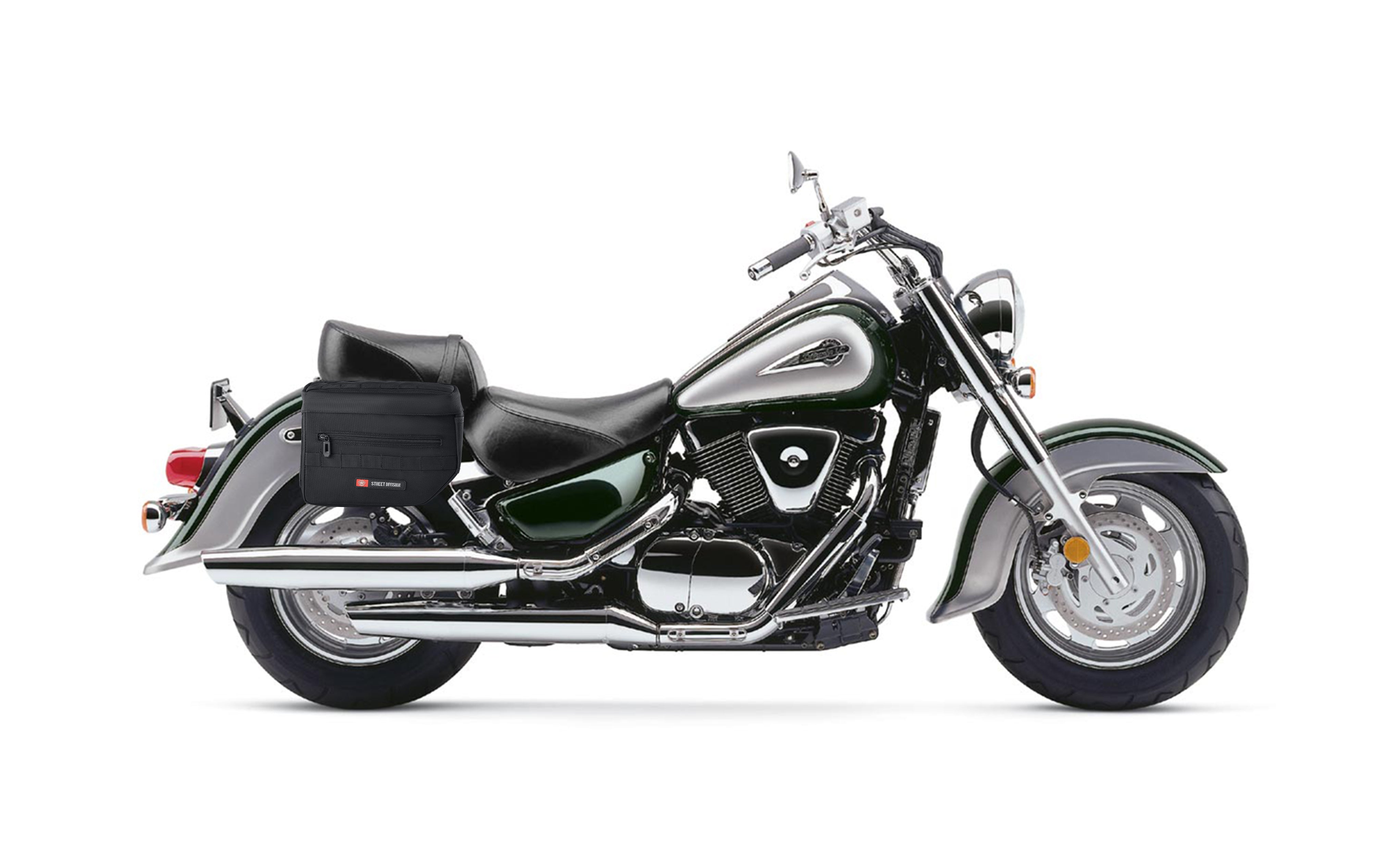 10L - Patriot Small Suzuki Intruder 1500 VL1500 Throw Over Saddlebags @expand