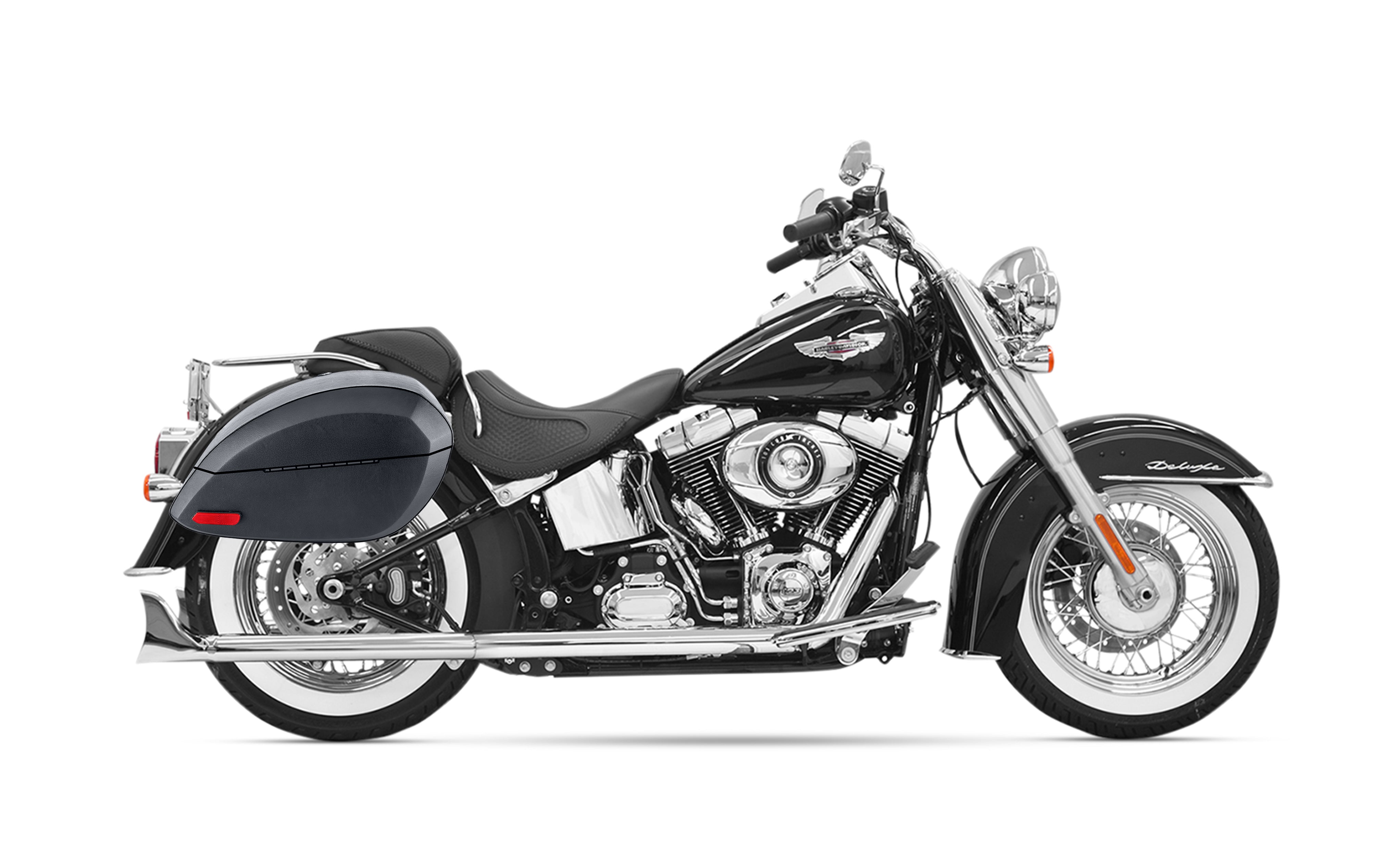 Viking 28L Phantom Large Harley Softail Heritage FLSTC/I Leather