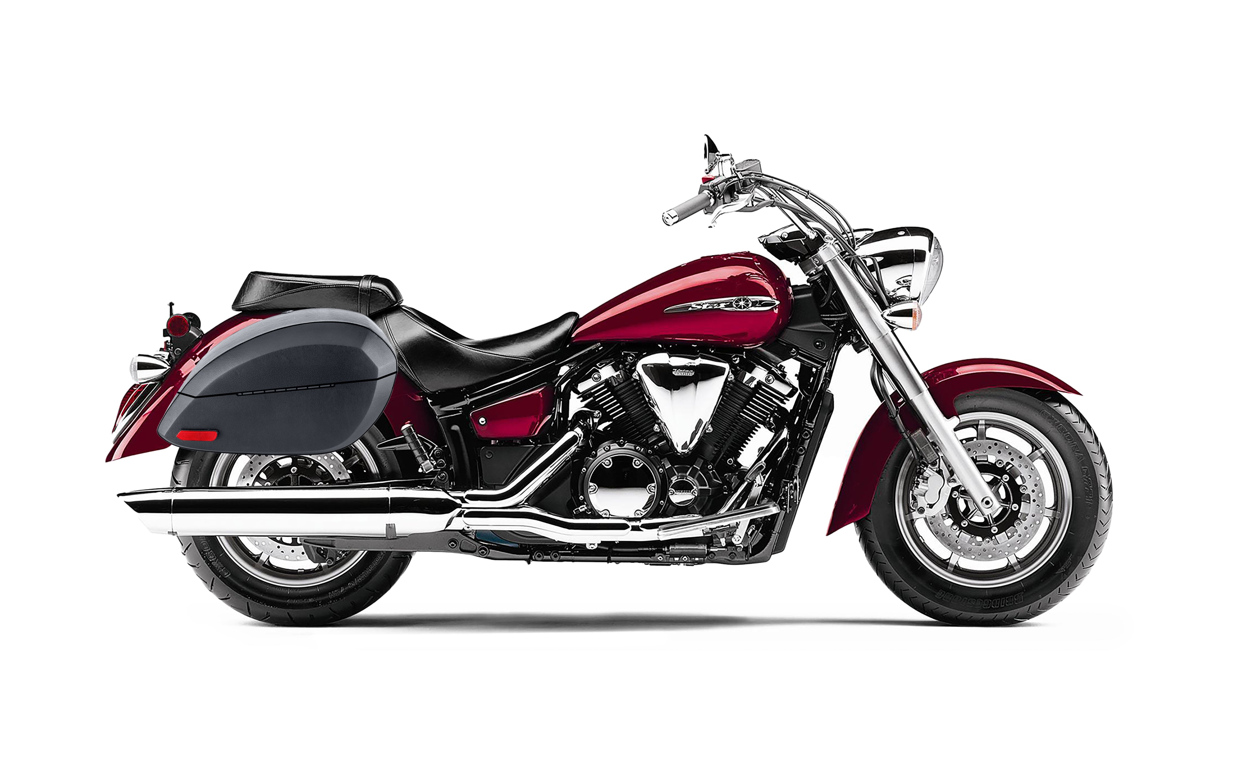 Yamaha V Star 1300 Classic XVS1300A Motorcycle Saddlebags - Viking