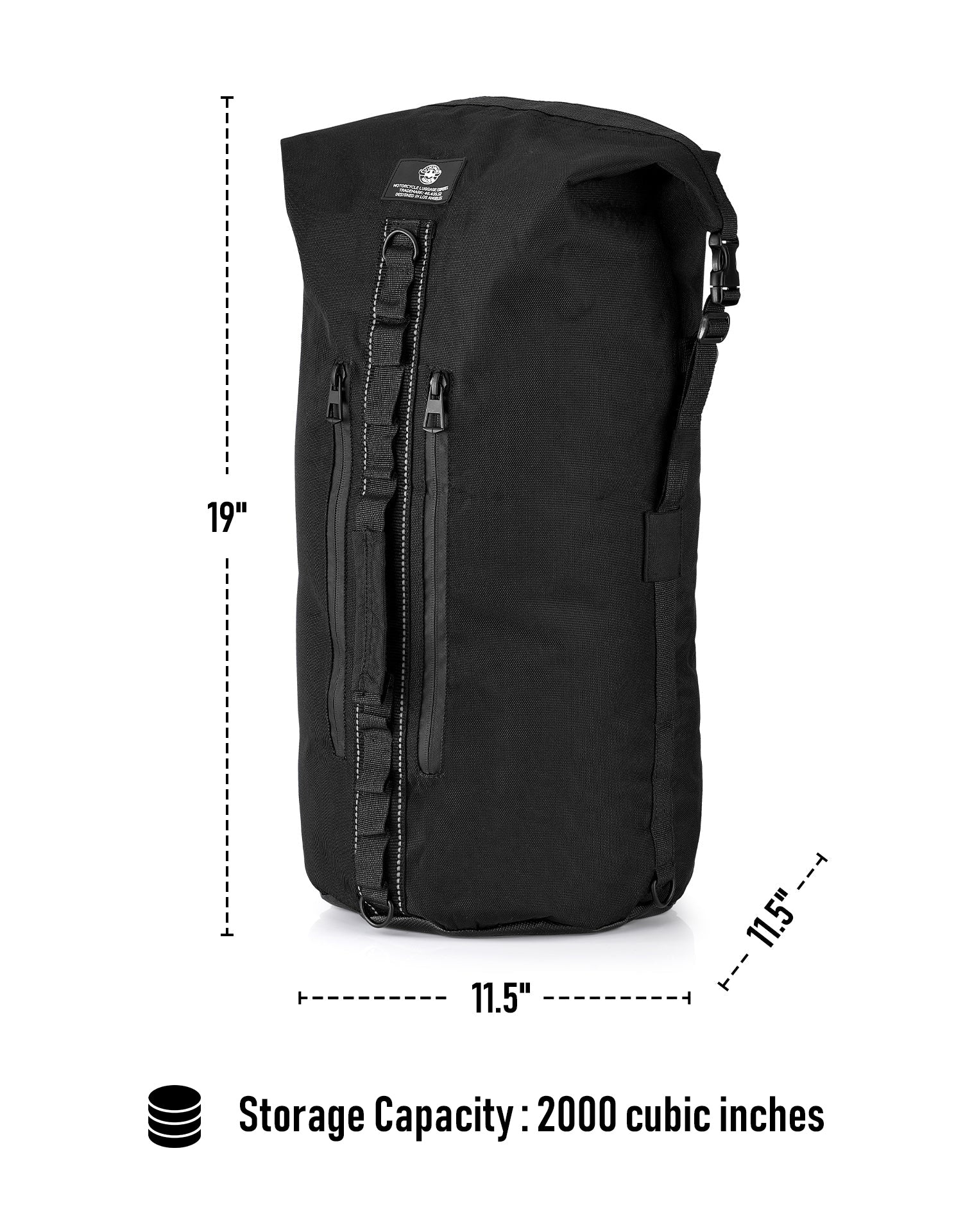 32L - Renegade Triumph Motorcycle Tail Bag Storage Capacity