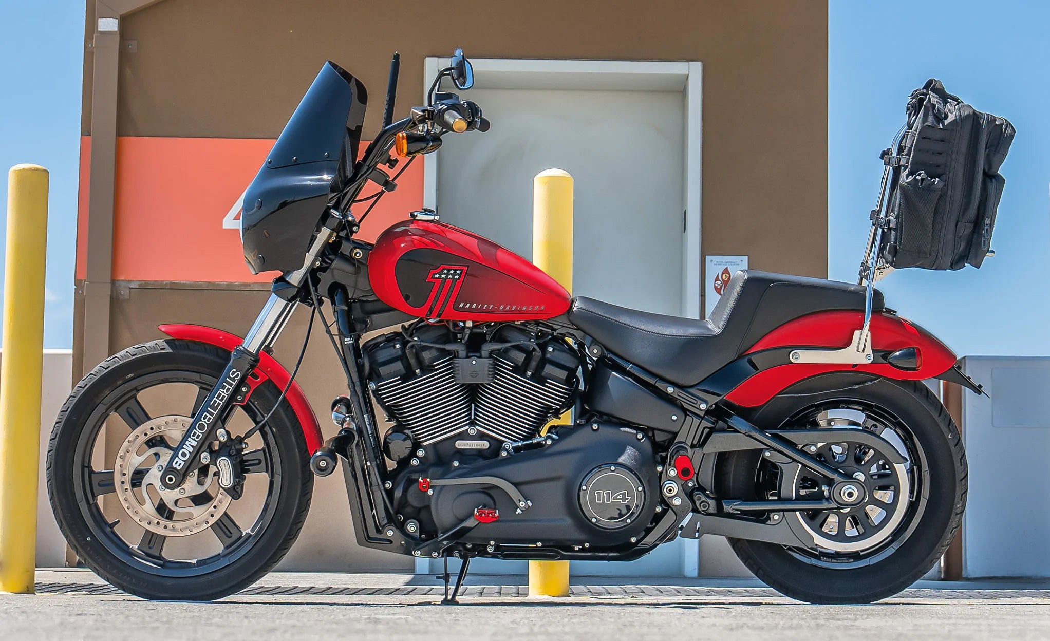 45L - Tactical XL Motorcycle Sissy Bar Backpack for Harley Davidson Life Style photo @expand