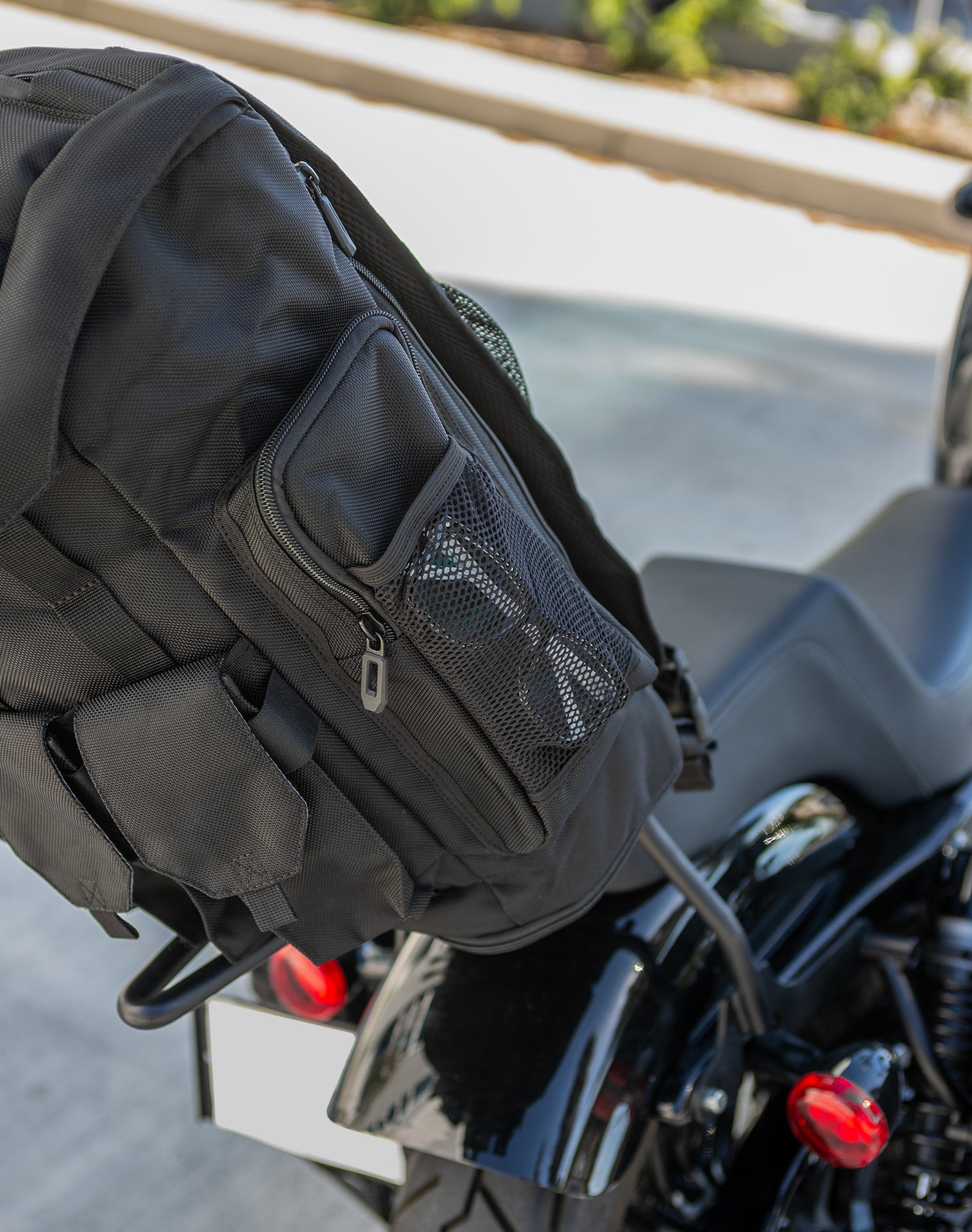 32L - Trident Large Motorcycle Sissy Bar Backpack for Harley Davidson