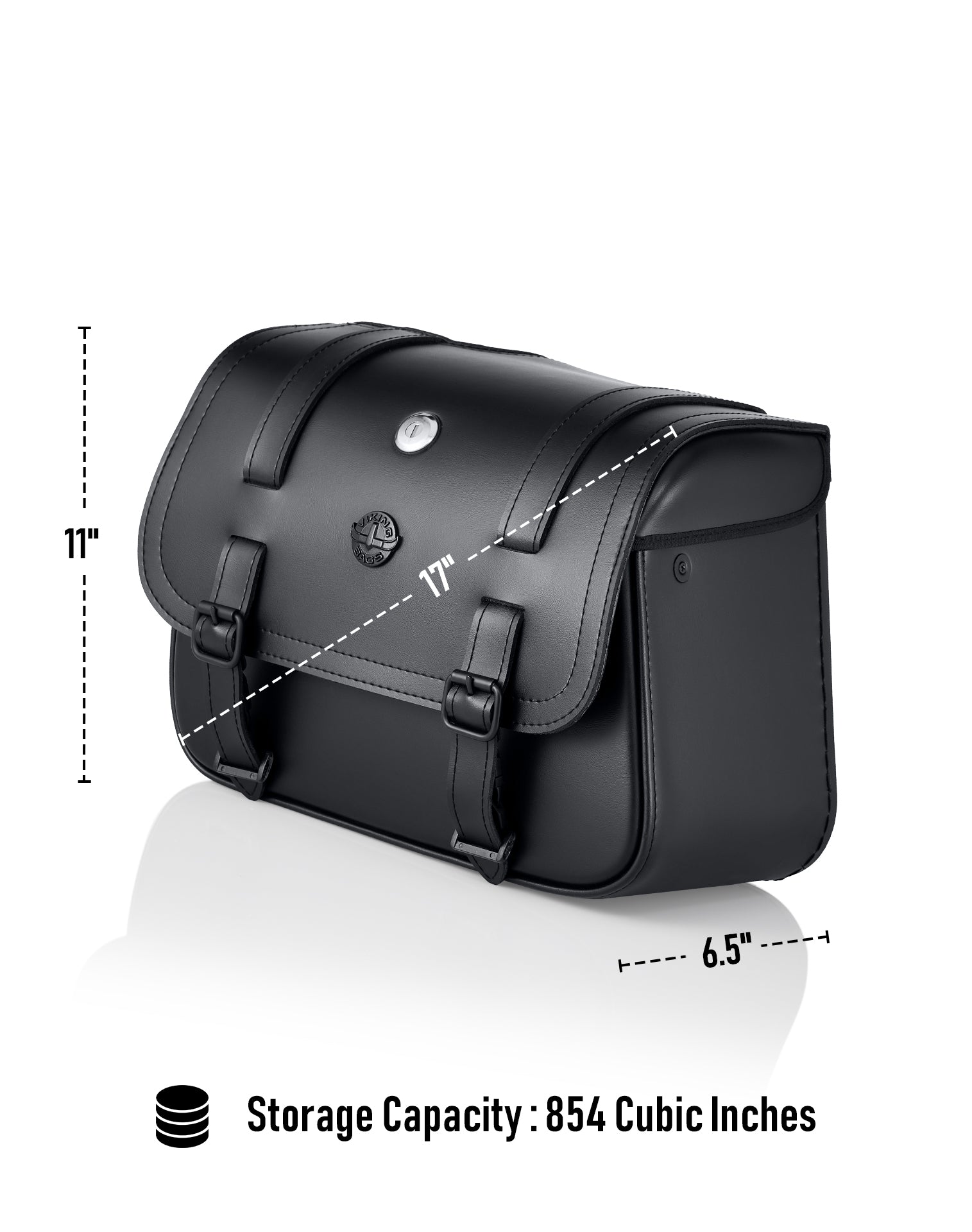 14L - Viper Medium Shock Cutout Harley Nightster RH975/S Leather Motorcycle Saddlebags Storage Capacity