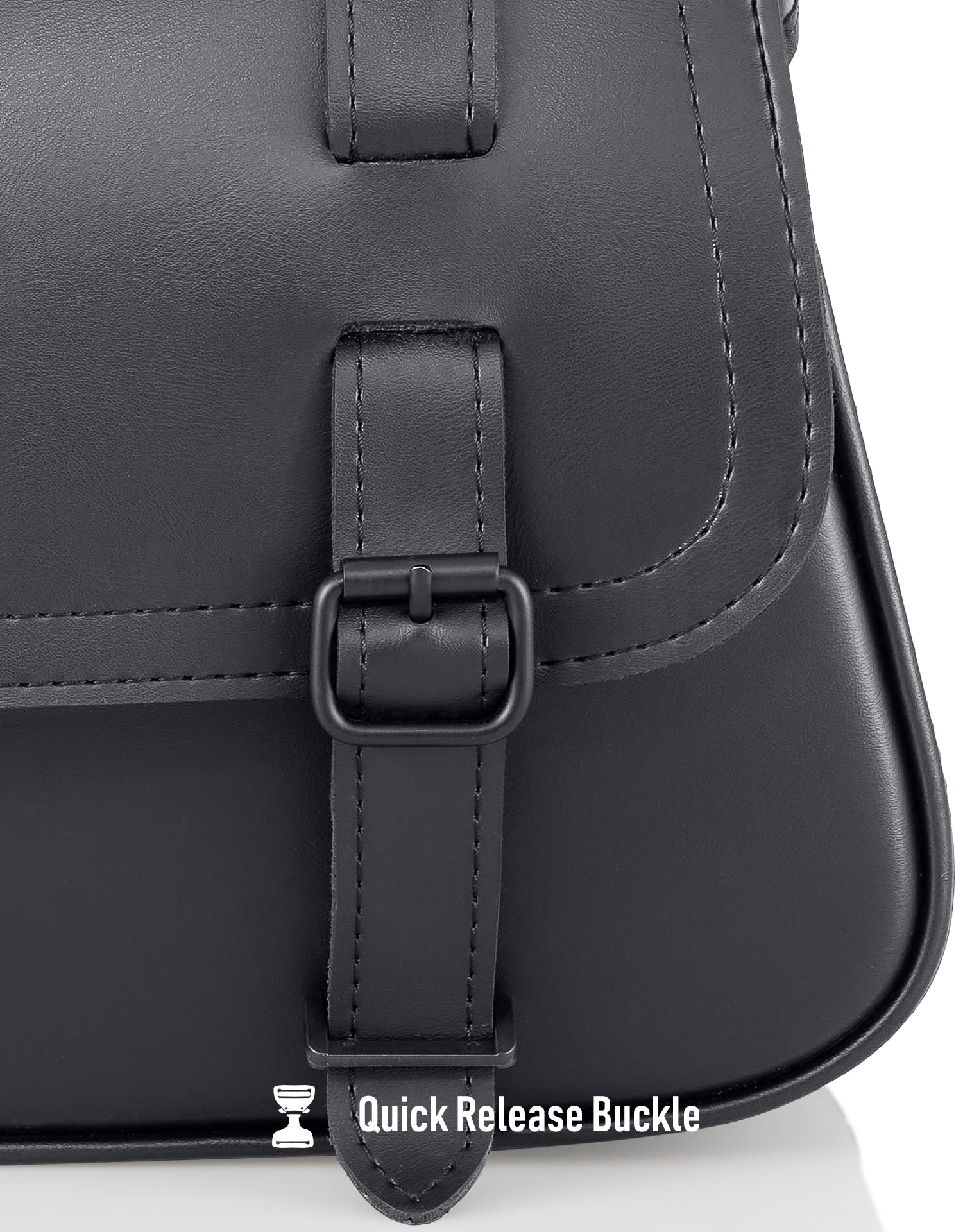 14L - Viper Medium Shock Cutout Harley Nightster RH975/S Leather Motorcycle Saddlebags Quick Release Buckle