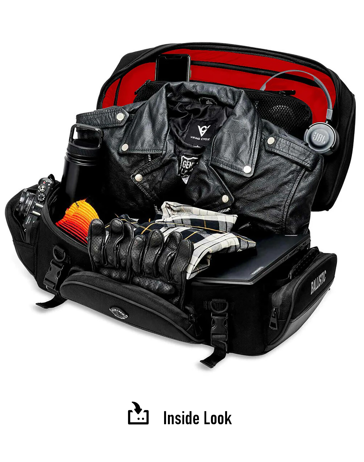 42L - Voyage Elite XL Triumph Motorcycle Sissy Bar Bag