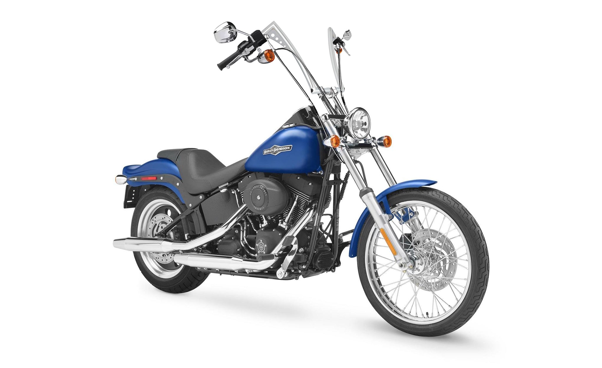 Viking Iron Born 12" Handlebar For Harley Dyna Low Rider FXDL Chrome Bag on Bike View @expand