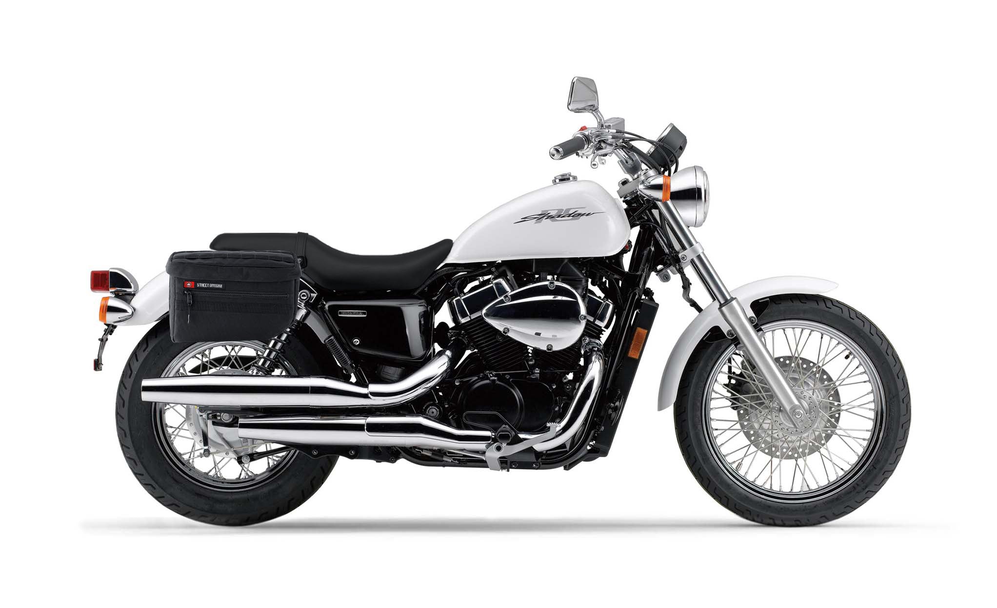 Viking Patriot Large Honda Shadow 750 Rs Motorcycle Throw Over Saddlebags on Bike Photo @expand