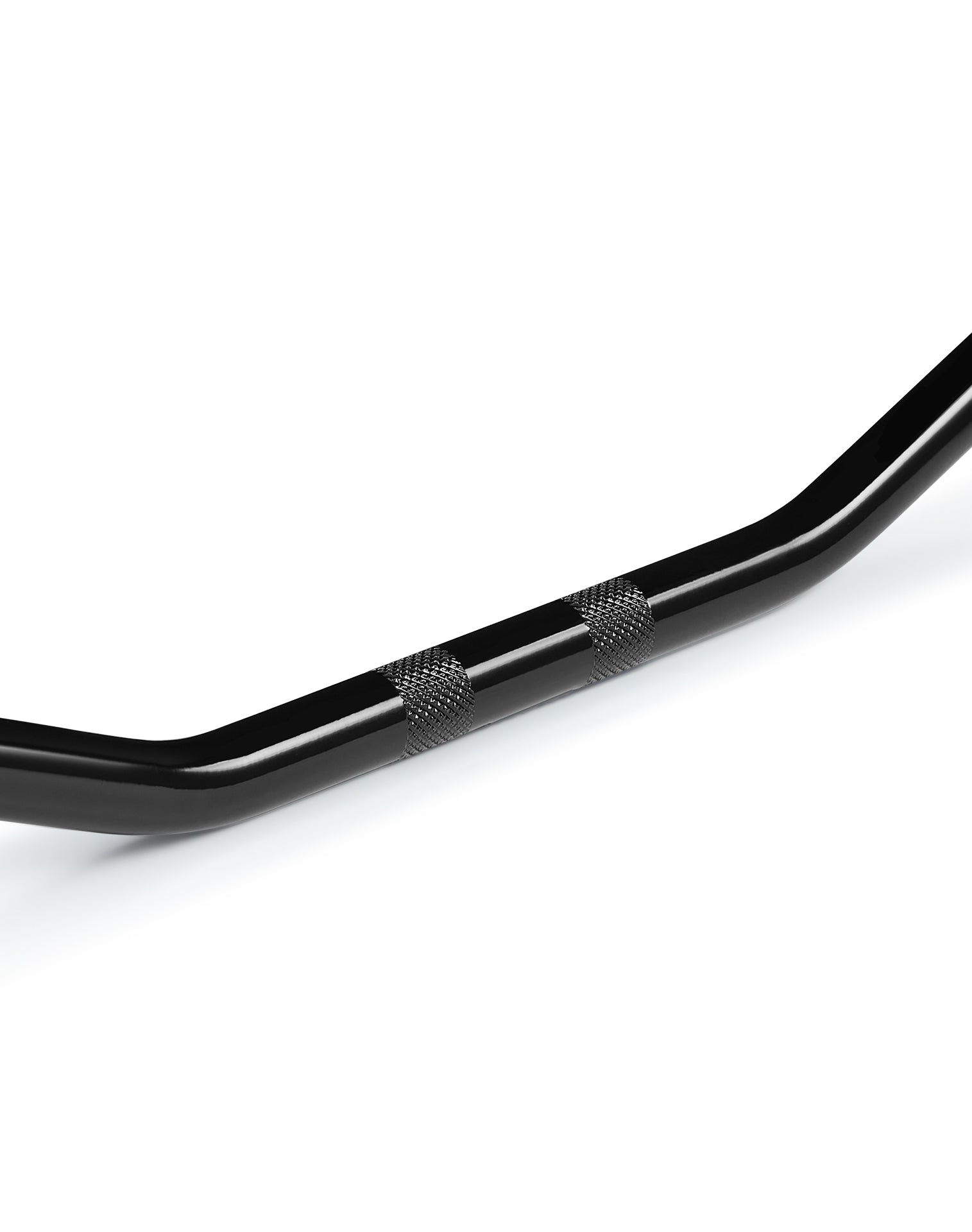 Viking Iron Born Drag Handlebar For Harley Dyna Wide Glide FXDWG Gloss Black Close Up View