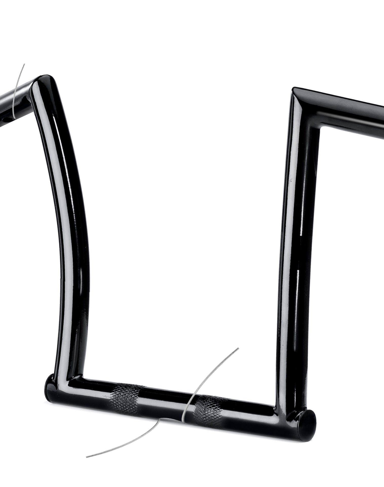 Viking Iron Born 9" Handlebar For Harley Softail Standard FXST/I EFI Gloss Black Internal pulling wire